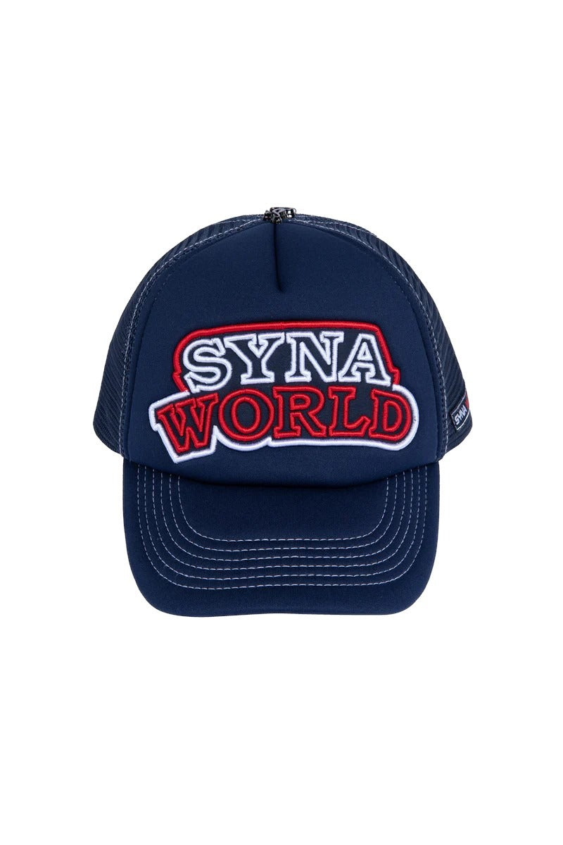 OFFCODE ARCHIVE USA Men's Syna World Syna Trucker Cap Navy Tomato