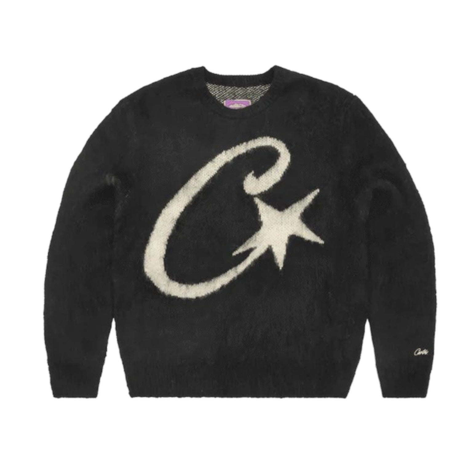 Men's C Star Mohair Knit Sweater Black