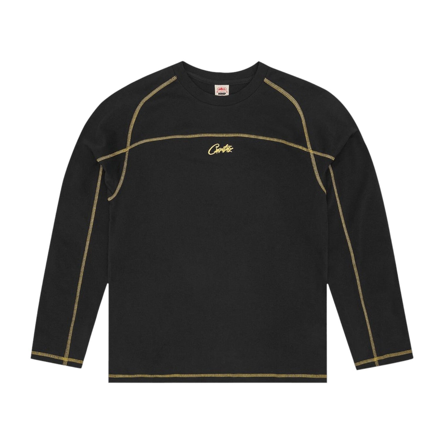 Men's HMP Panel Heavyweight Long-Sleeve Tee Black-Yellow