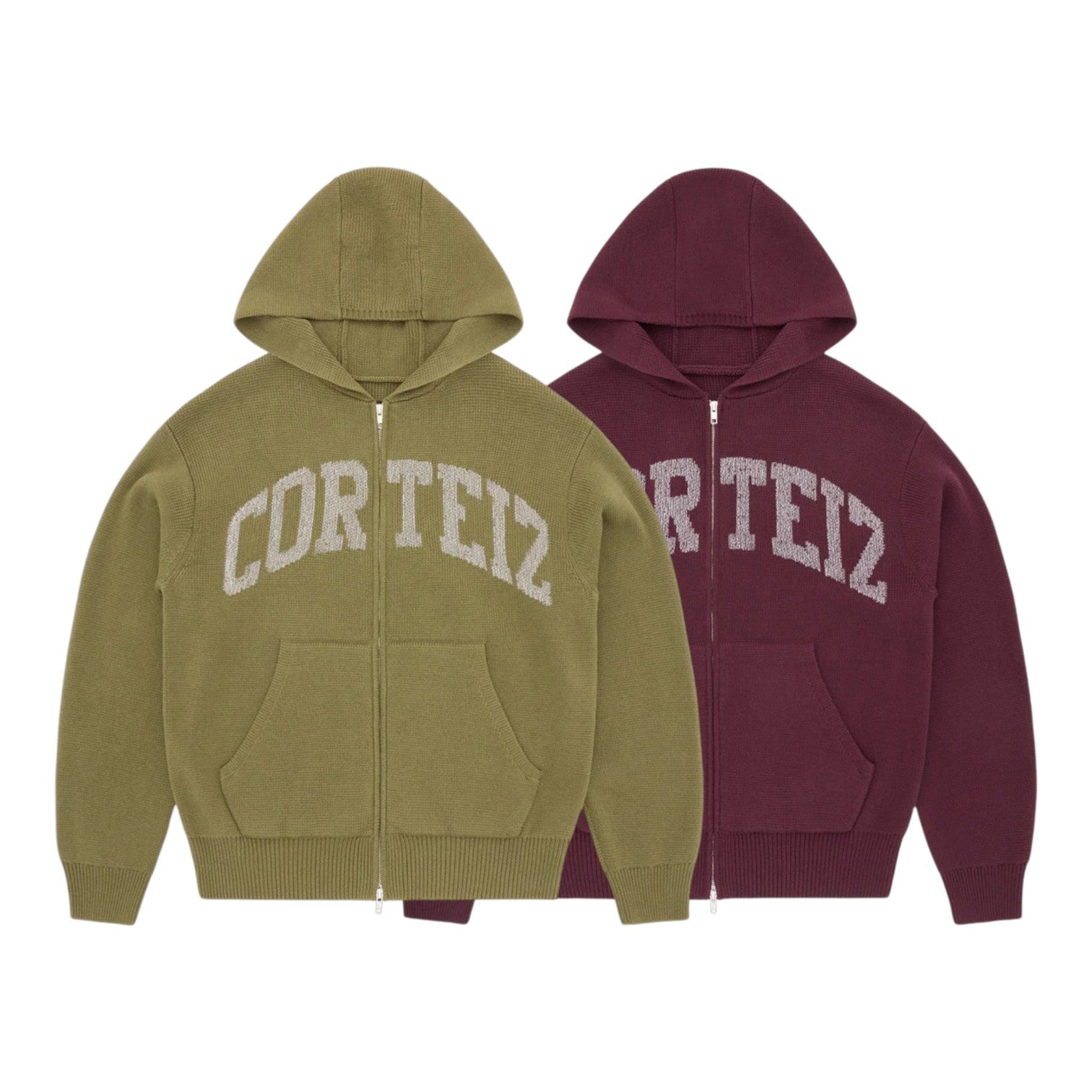 OFFCODE ARCHIVE USA Men's 3M College Knit Zip Hoodie