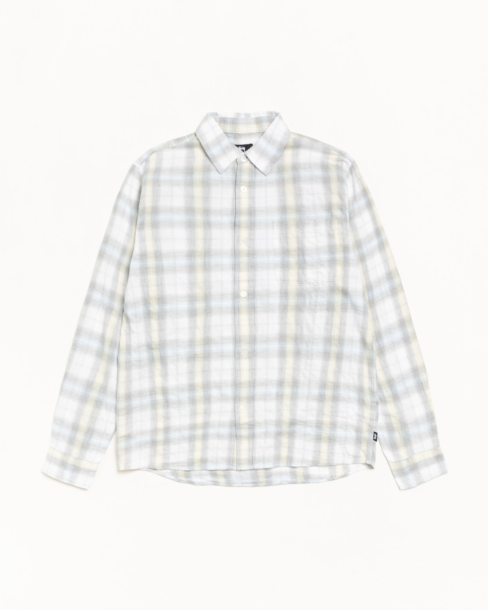 Stussy Men's Beach Plaid Shirt Off White