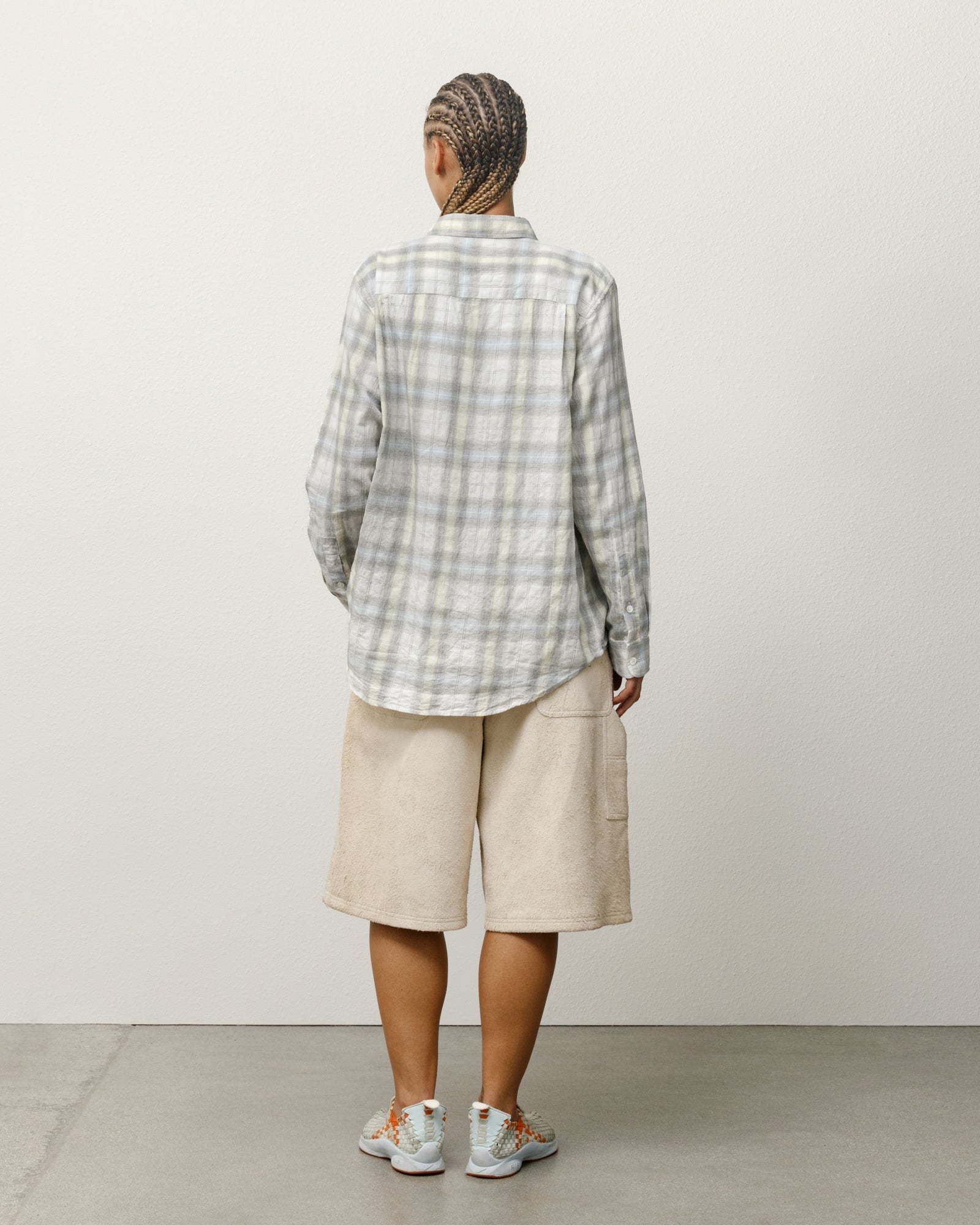 Stussy Men's Beach Plaid Shirt Off White