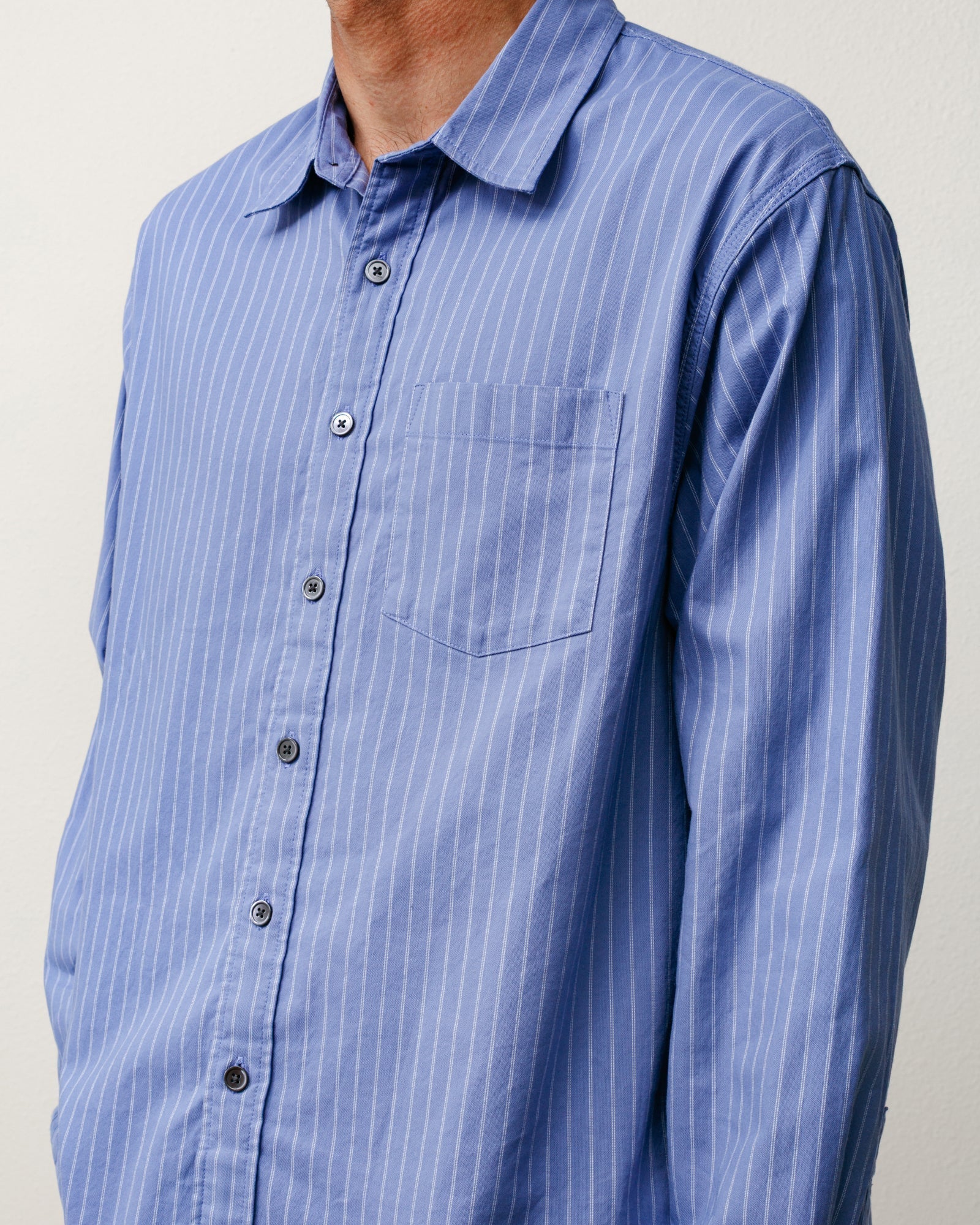 Stussy Men's Oxford Shirt Blue Stripe