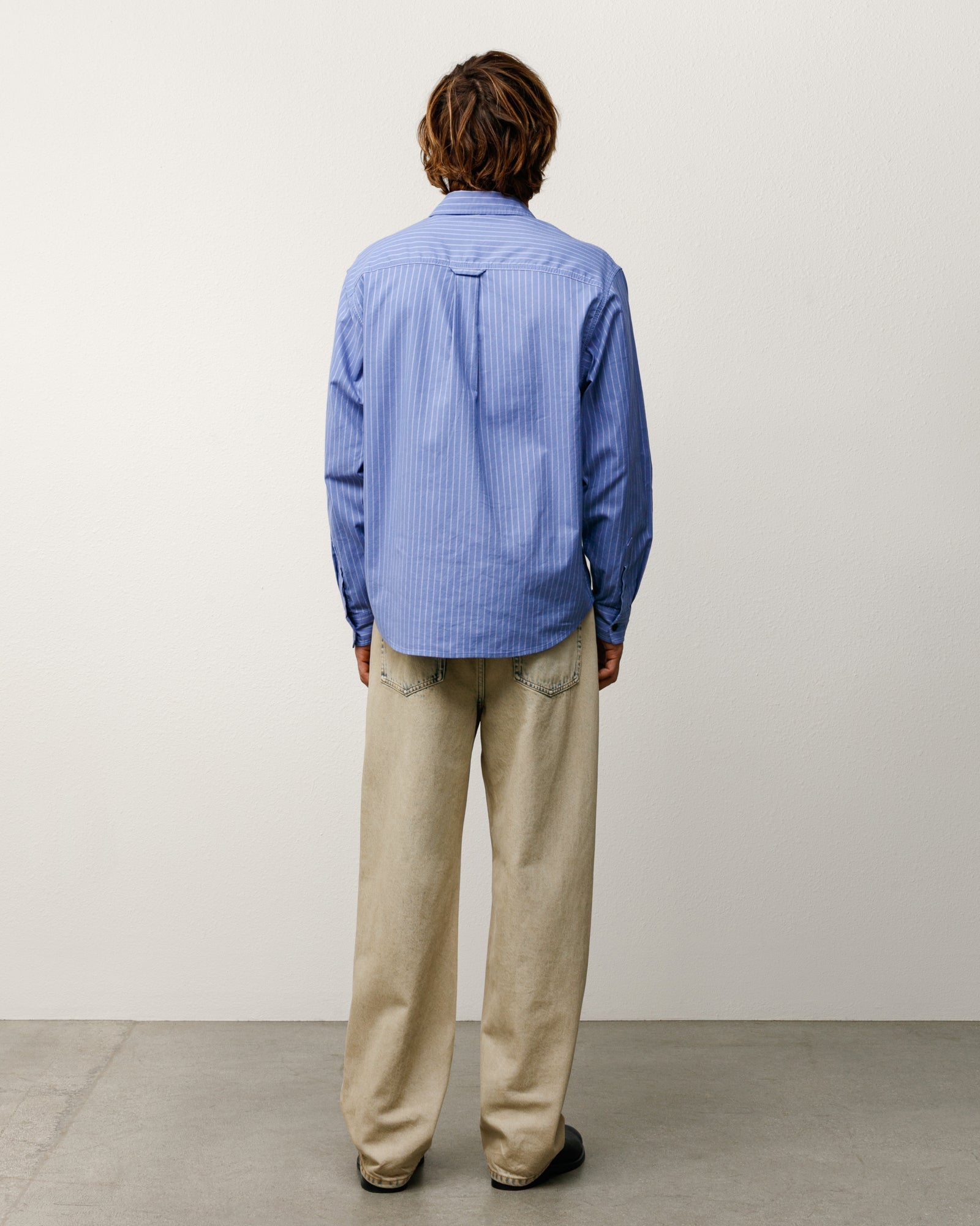 Stussy Men's Oxford Shirt Blue Stripe