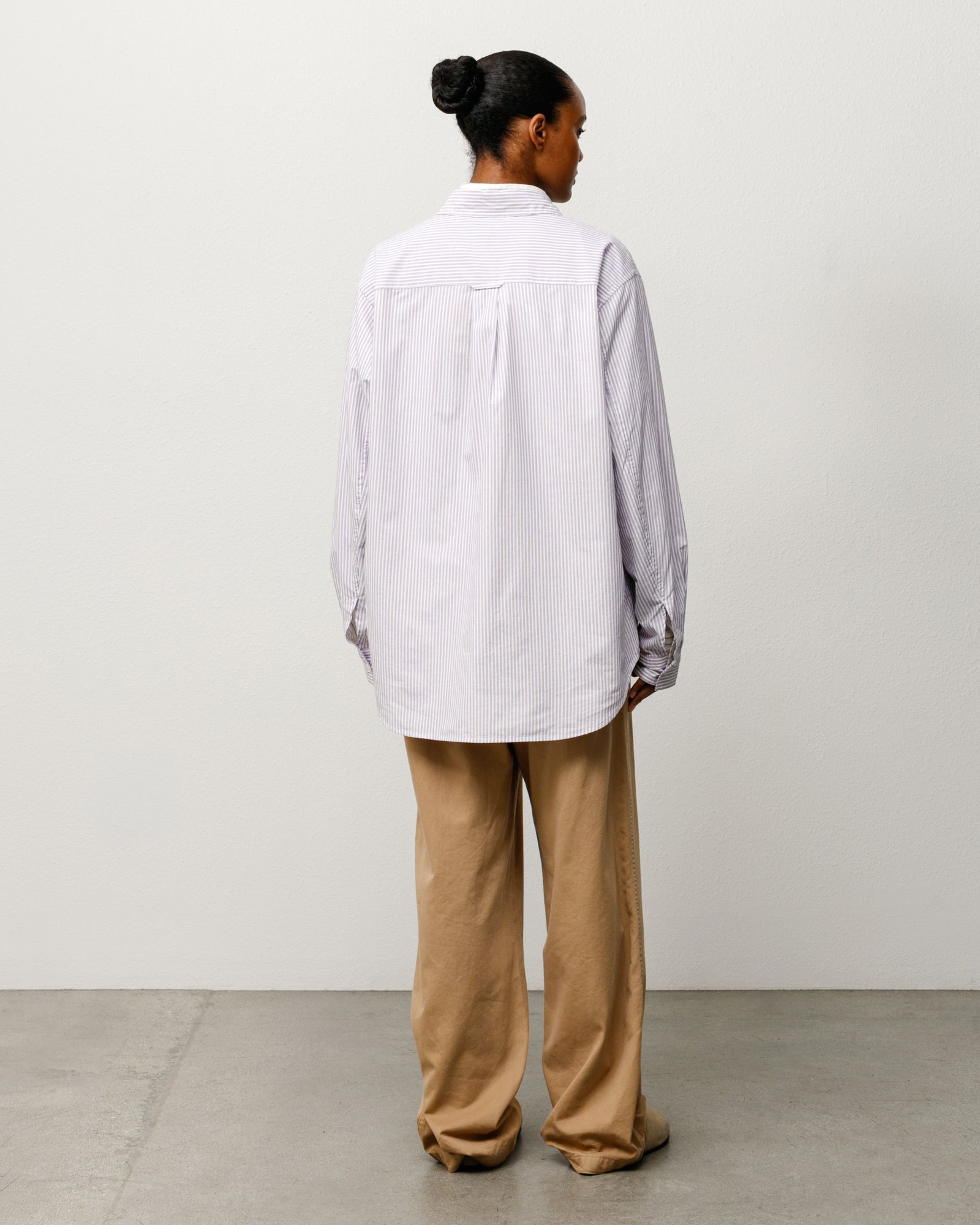 Stussy Men's Standard Shirt Purple Stripe