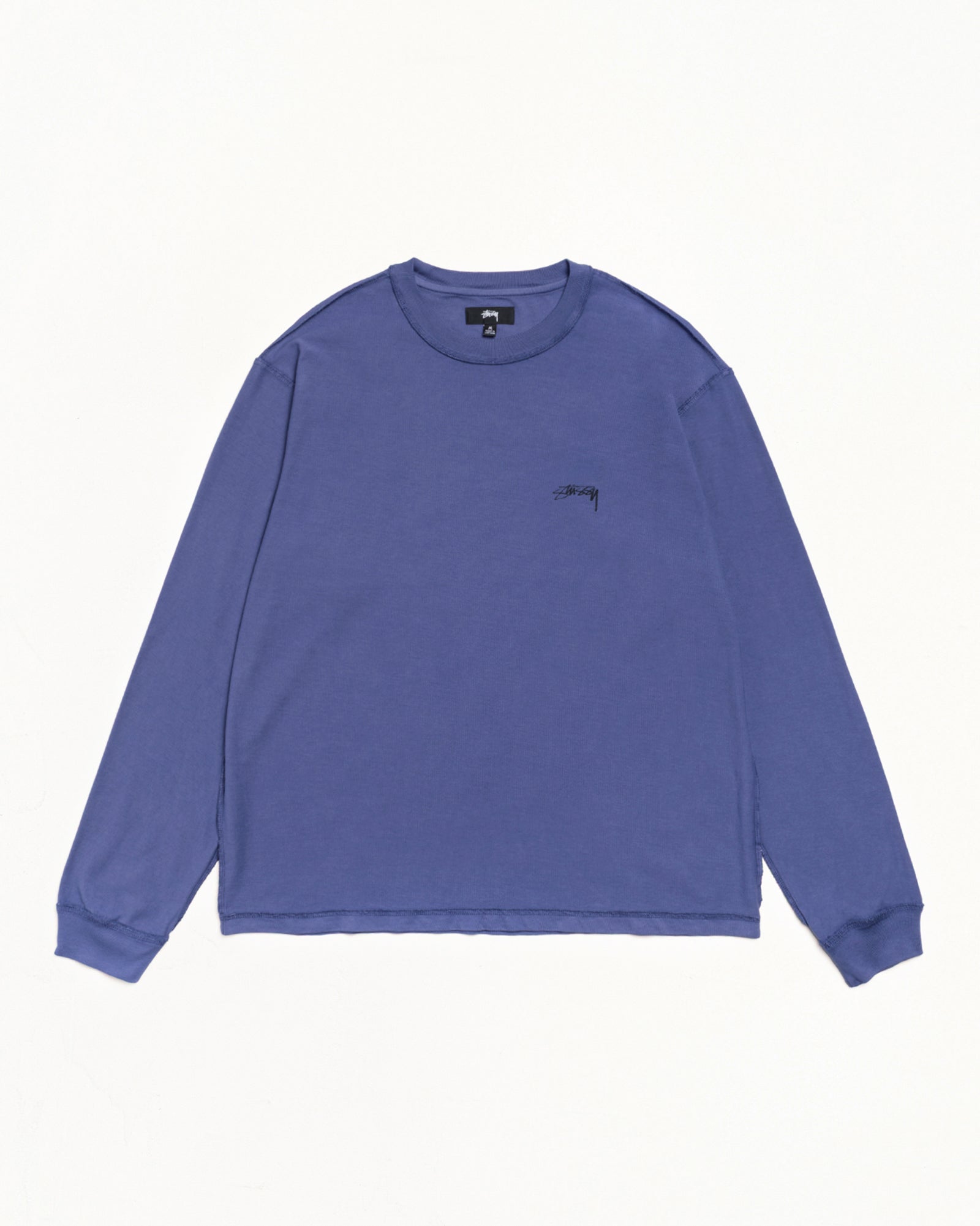 Stussy Men's Lazy LS Tee Vintage Navy