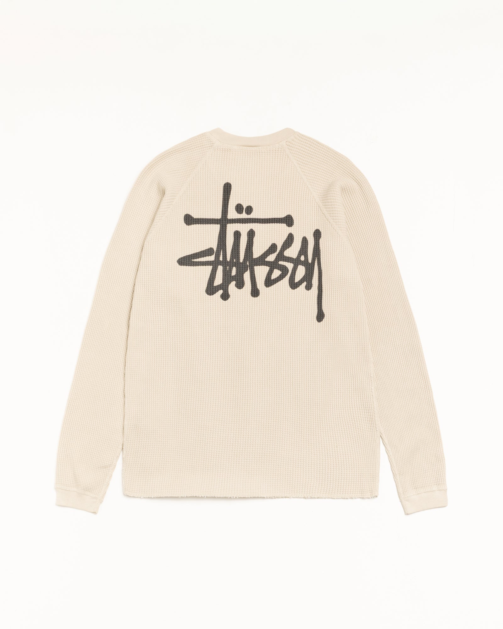 Stussy Men's Basic Thermal Pigment Dyed Bone