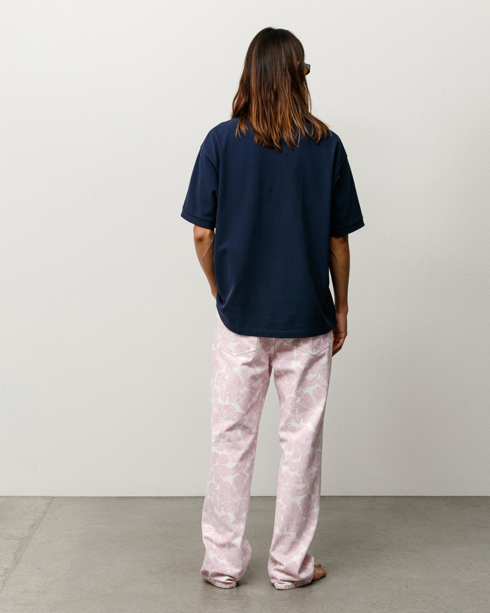 Stussy Unisex Classic Pique Polo Navy