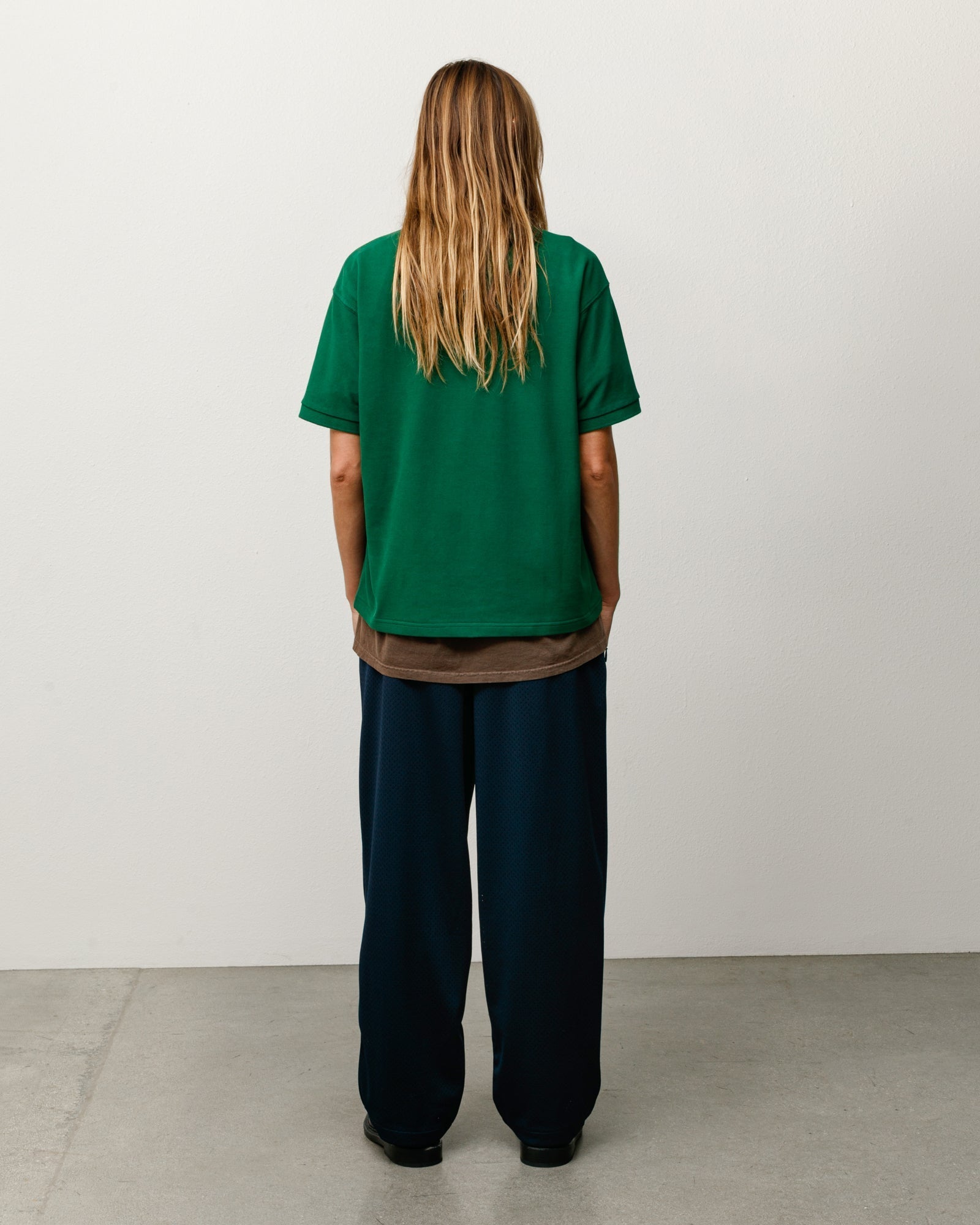Stussy Men's Classic Pique Polo Pine