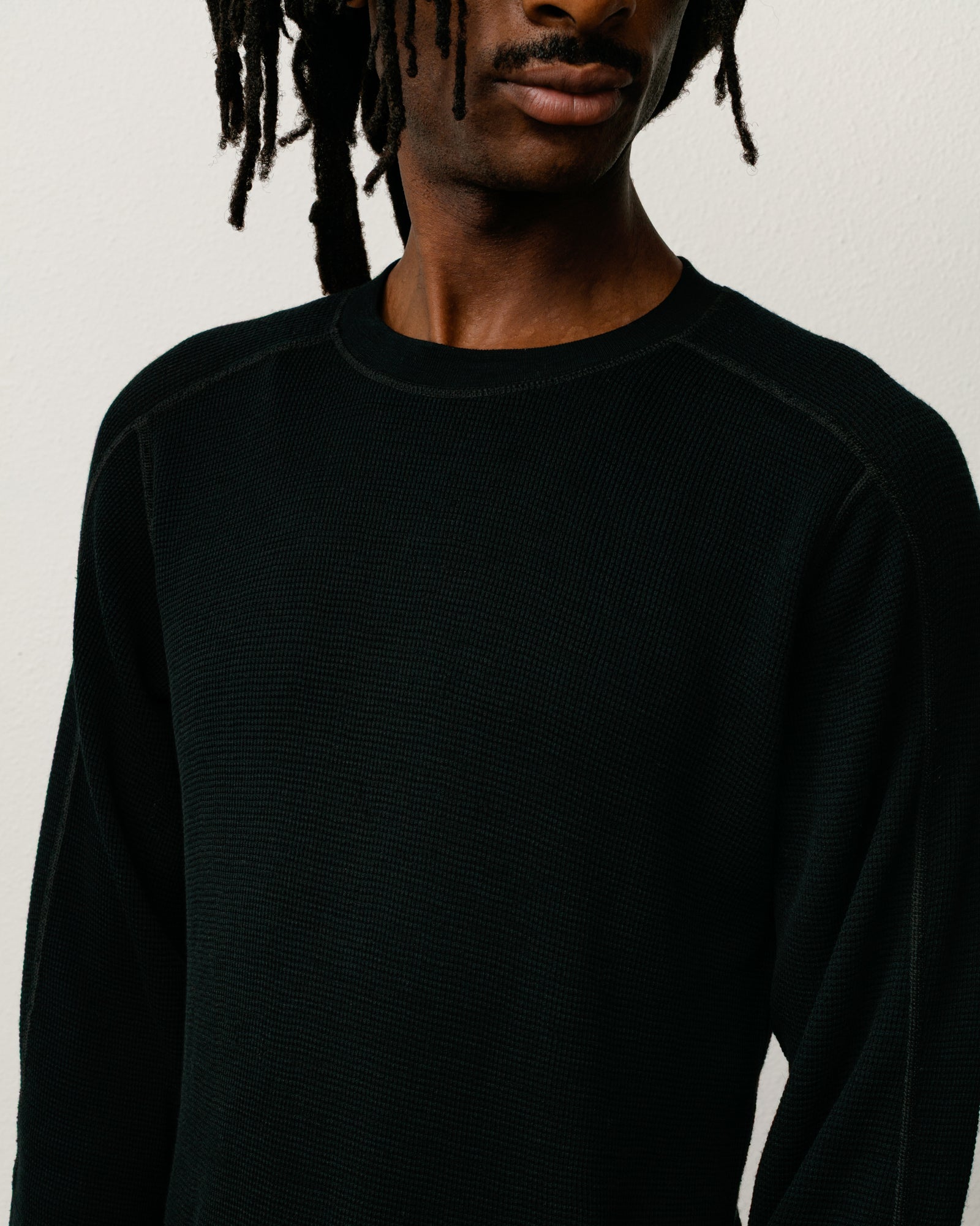 Stussy Men's Wool LS Thermal Black