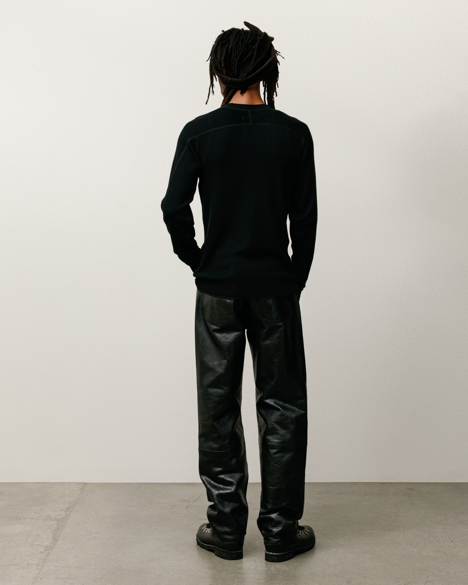 Stussy Men's Wool LS Thermal Black