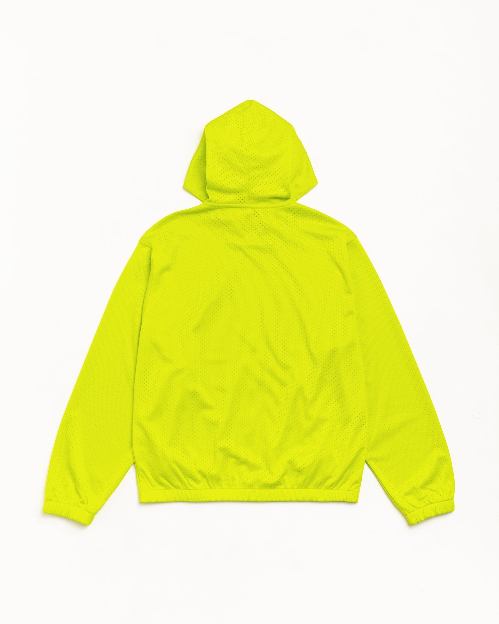 Stussy Men's Athletic Mesh Zip Hoodie Safety Green