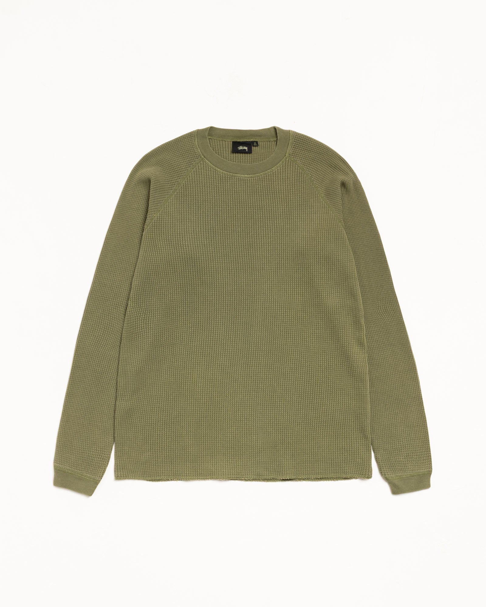 Stussy Men's Mantra Raglan Thermal Olive