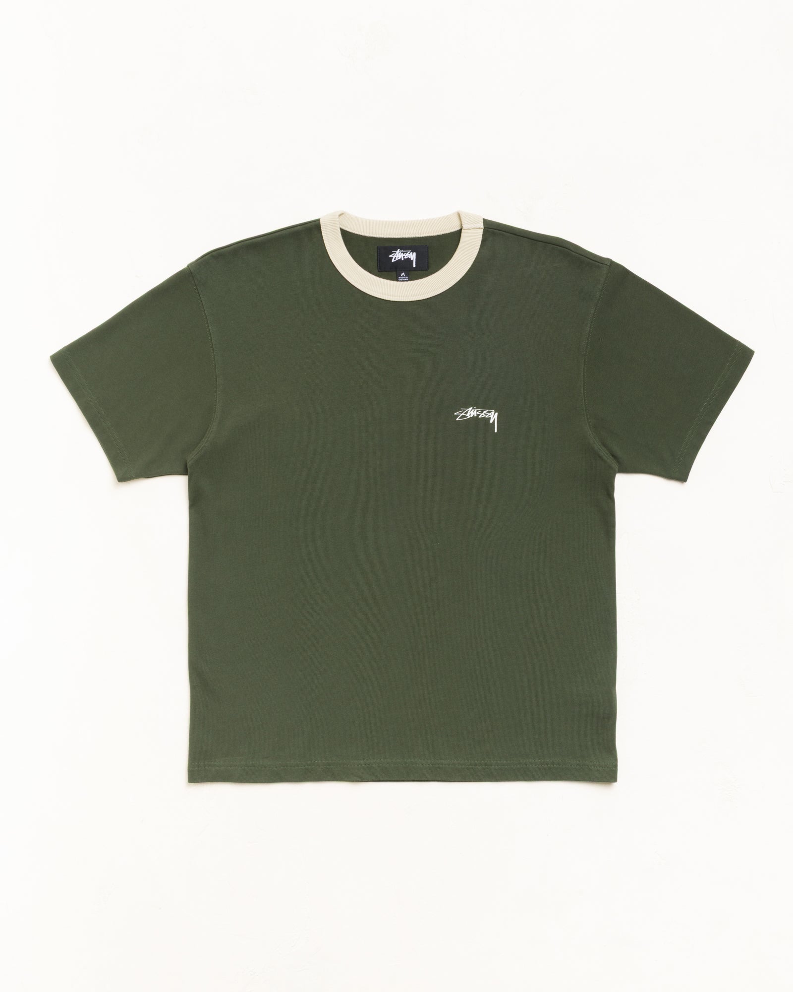 Stussy Men's Ringer Tee Olive