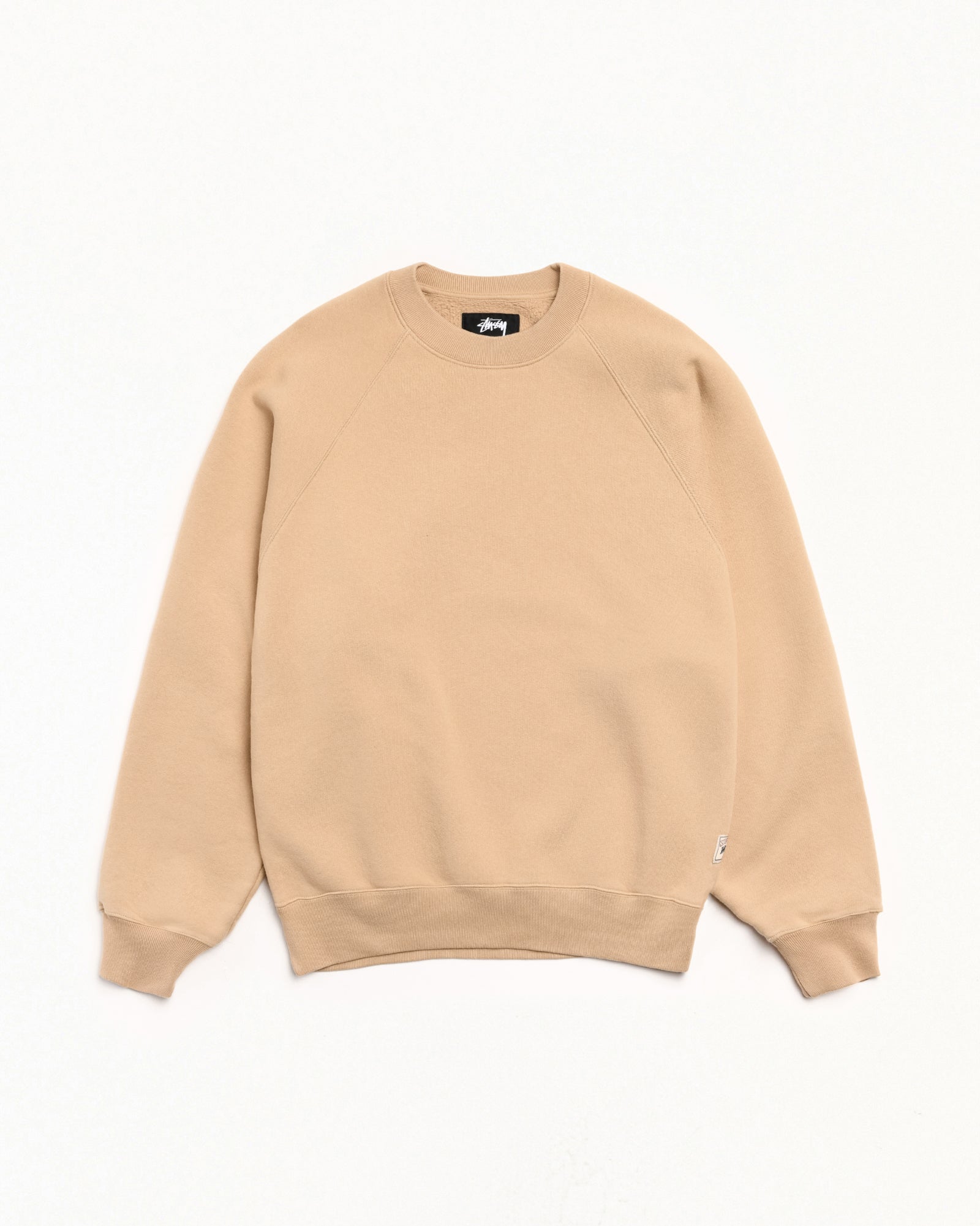 Stussy Unisex Relaxed Crew Sweatshirt Khaki