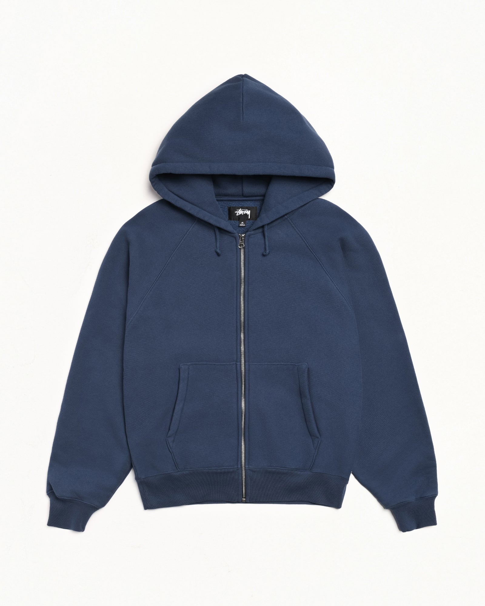 Stussy Men's Relaxed Zip Hoodie Navy