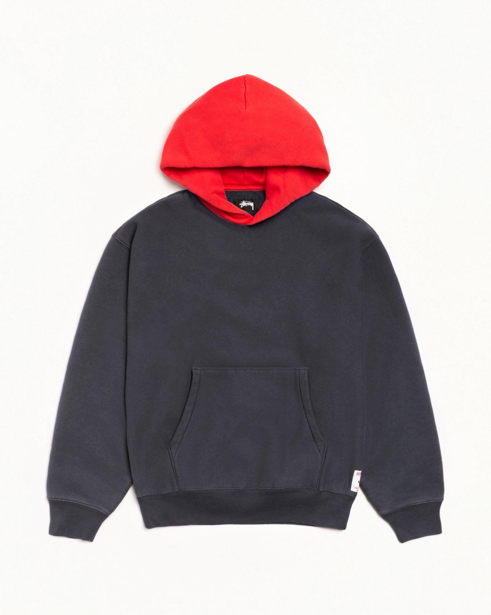 Stussy Unisex Two Tone Hoodie Faded Blue