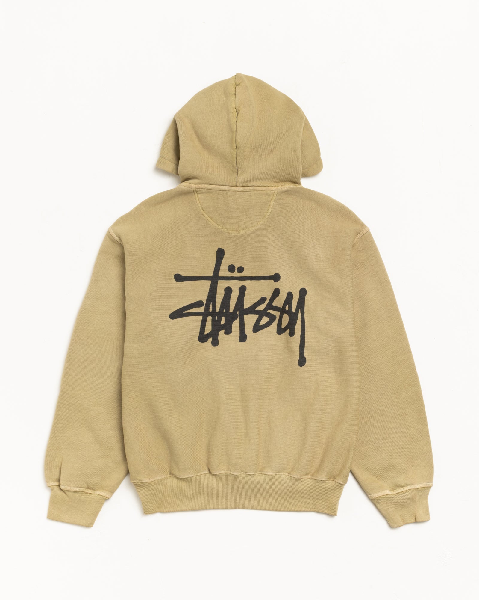 Stussy Unisex Basic Stussy Hoodie Pigment Dyed Elm