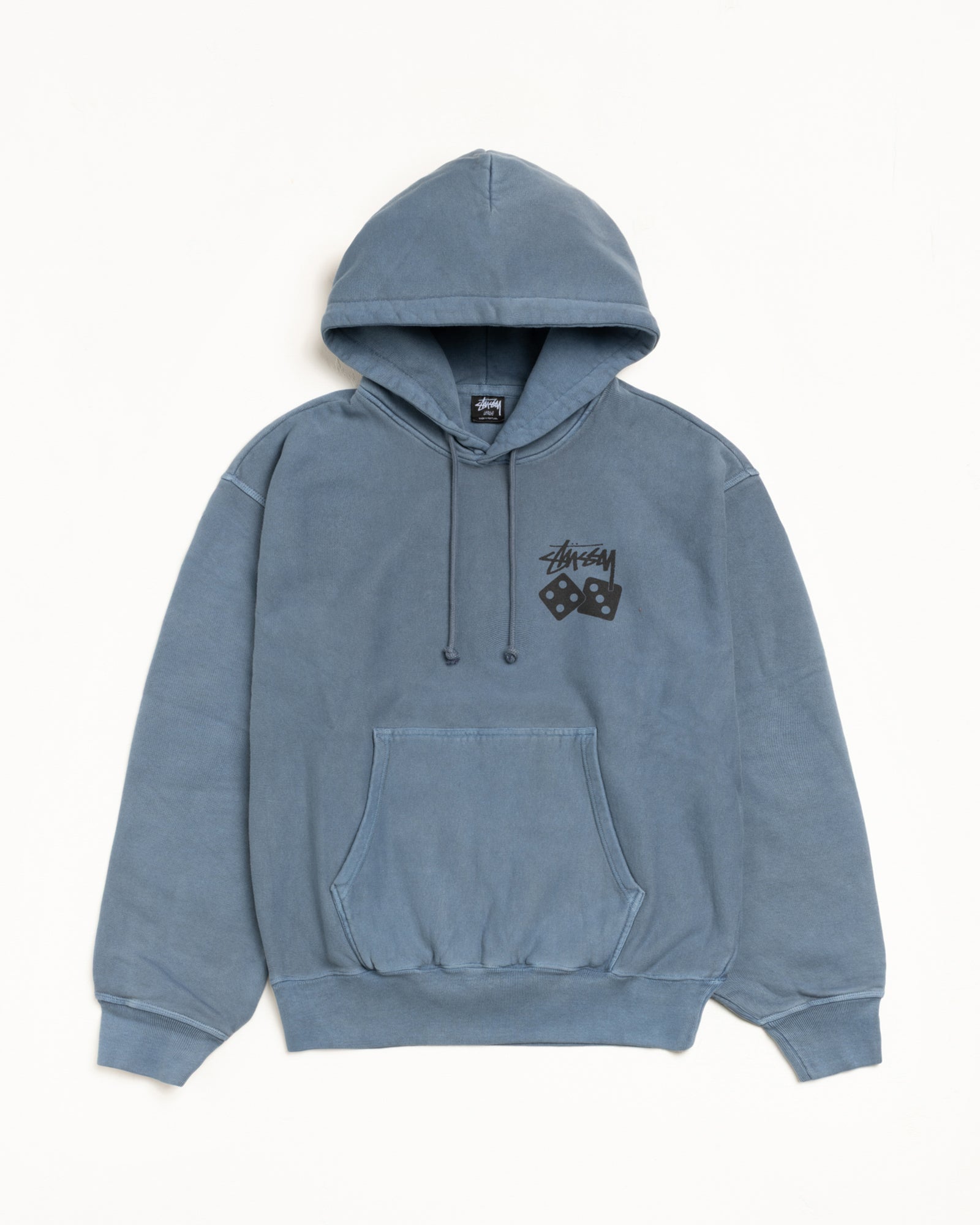 Stussy Men's Dice Hoodie Pigment Dyed Navy
