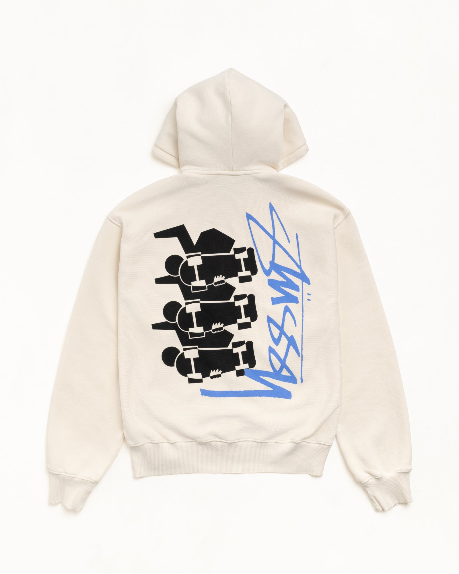Stussy Men's Skate Stack Zip Hoodie Pigment Dyed Bone