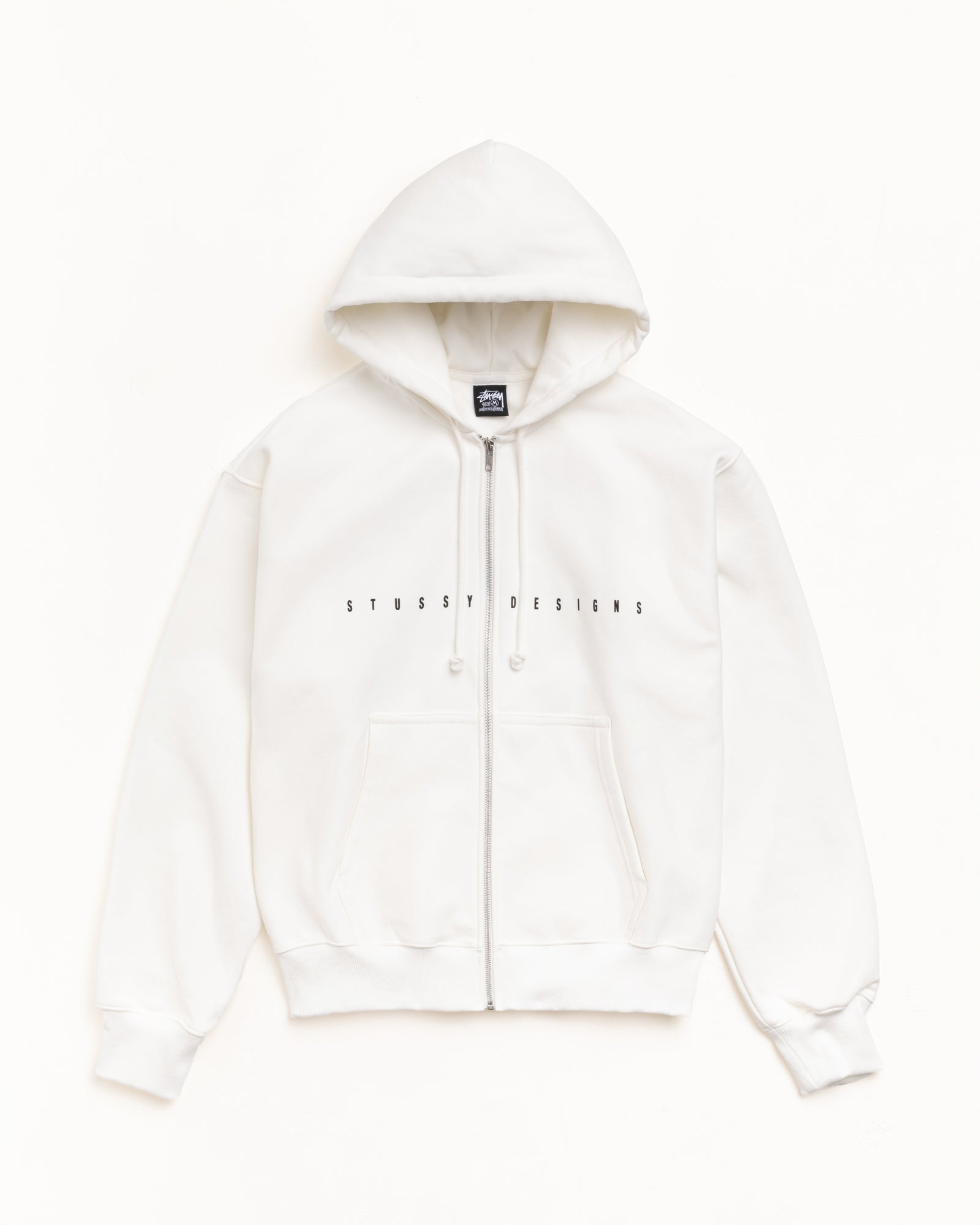 Stussy Men's S Box Zip Hoodie Off White