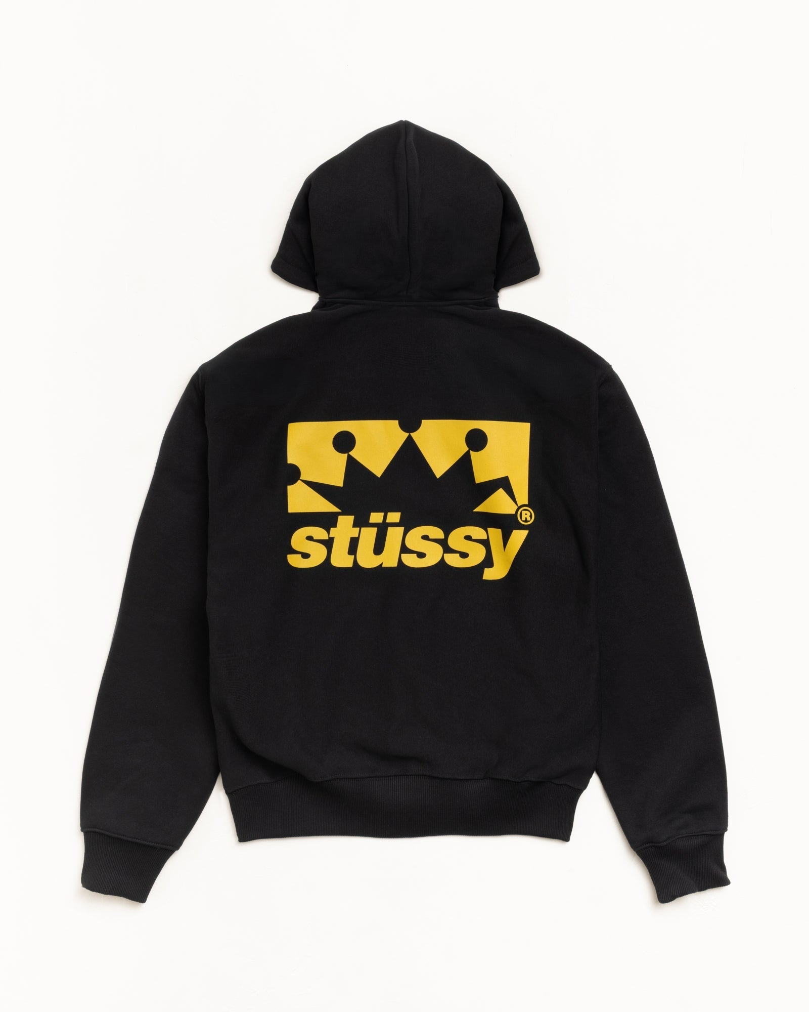 Stussy Unisex Box Crown Zip Hoodie Black