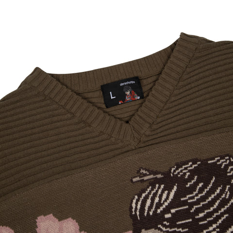 OFFCODE ARCHIVE USA Men's Yakuza V2 Knitted Jersey Khaki