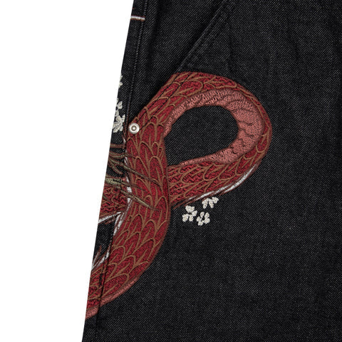OFFCODE ARCHIVE USA Men's Yakuza Raw Denim Jeans Black