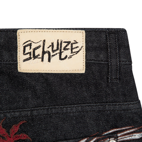 OFFCODE ARCHIVE USA Men's Yakuza Raw Denim Jeans Black