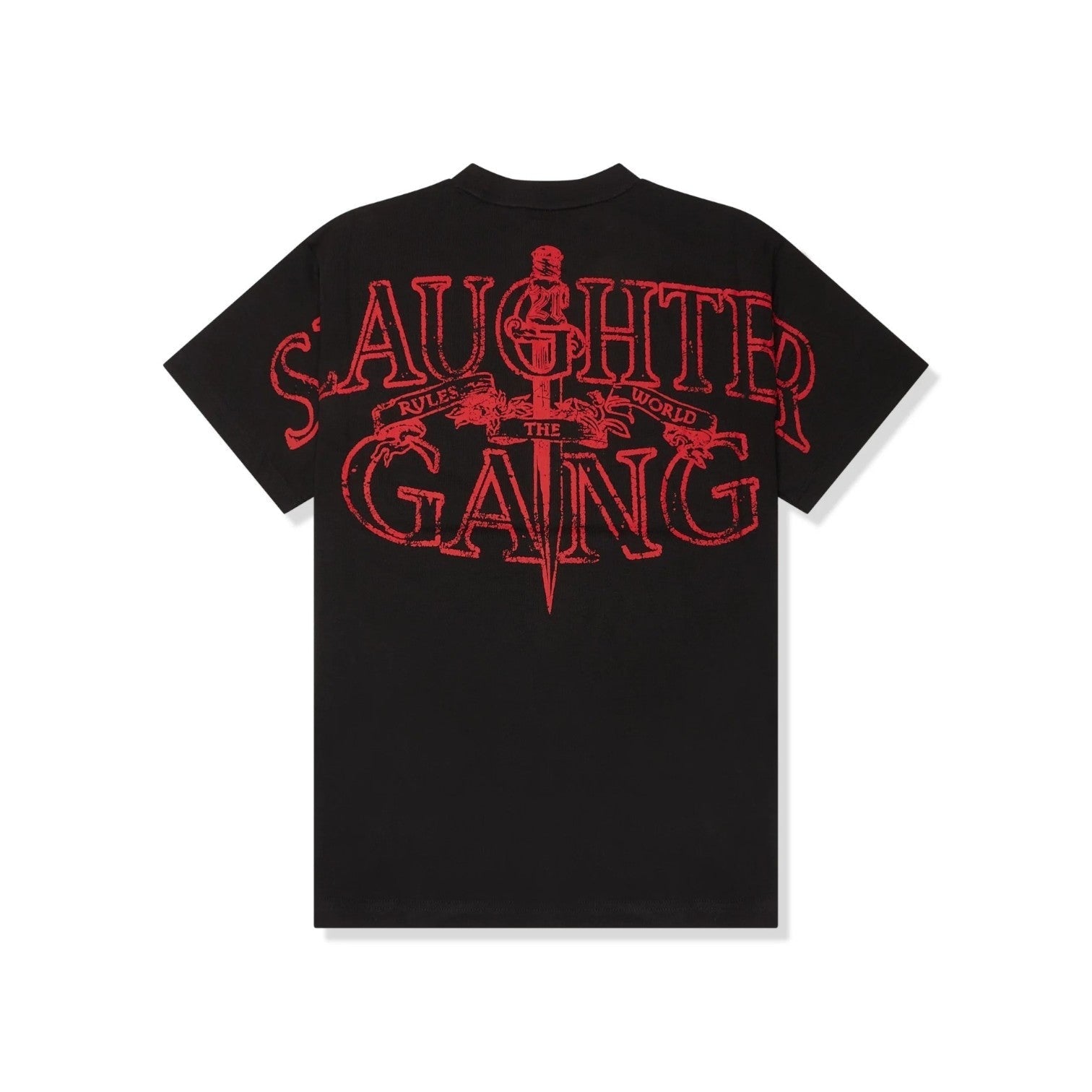Corteiz x Slaughter Gang 21 Savage Black T Shirt
