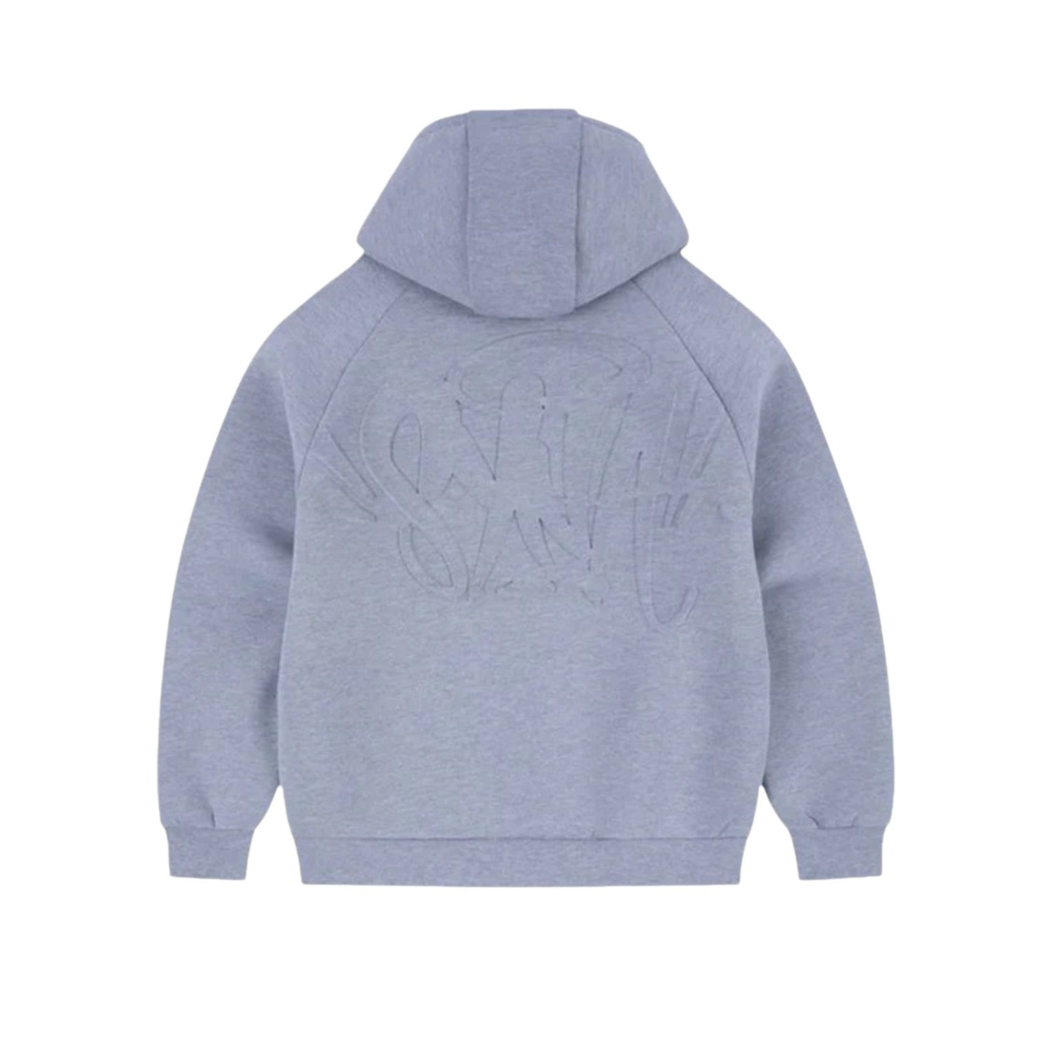 Syna World Neoprene Embossed Hoodie - Grey