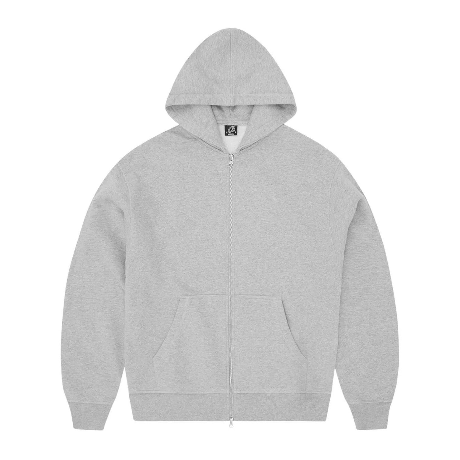 Lundun Stitch Zip Hoodie 'Heather Grey'
