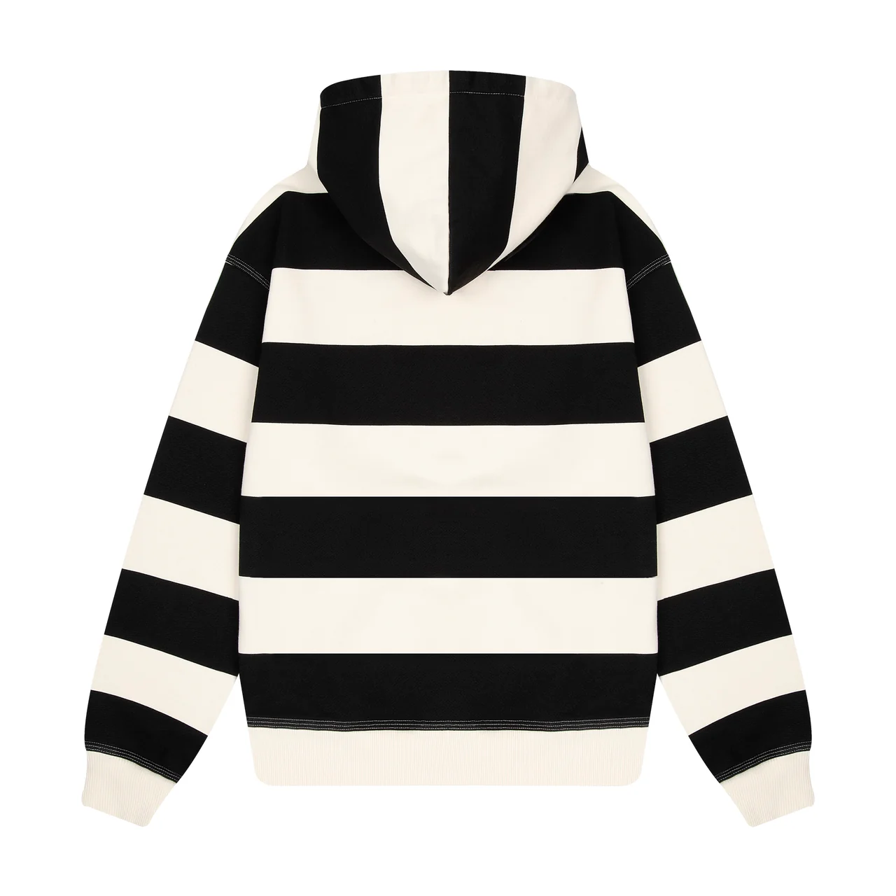 OFFCODE ARCHIVE USA Men's On Air Ecru-Navy Striped Hoodie