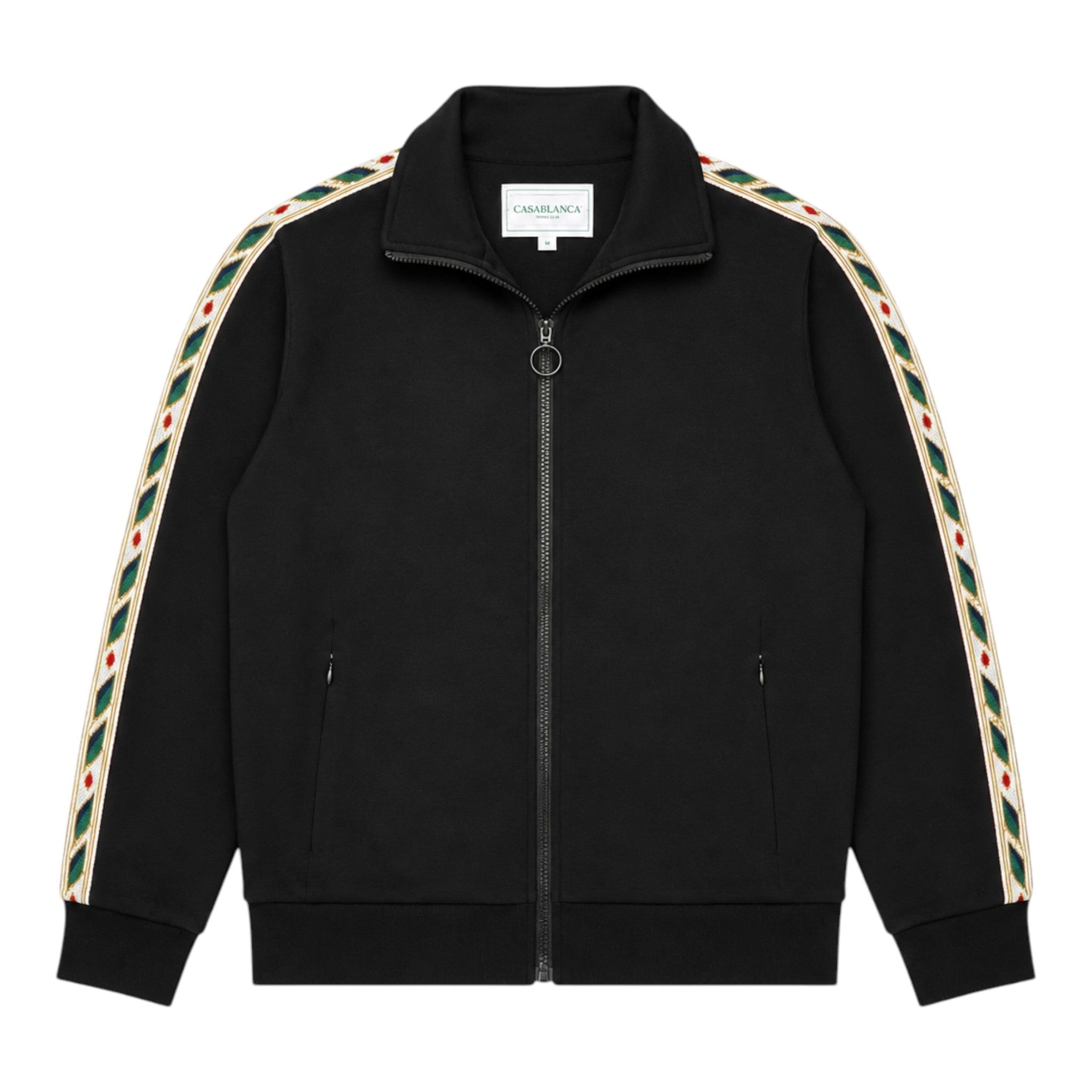 Casablanca Laurel Track Top - BLACK