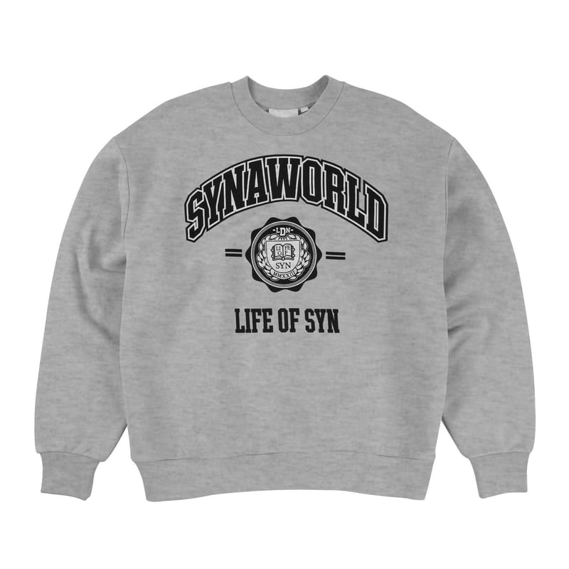 OFFCODE ARCHIVE USA Men's Syna World College Crew Sweater Grey