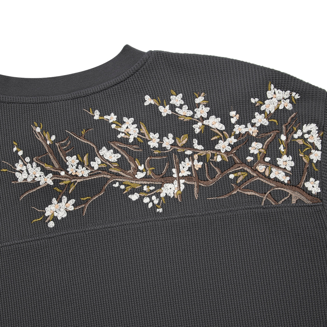 "blossom" waffle Longsleeve anthracite
