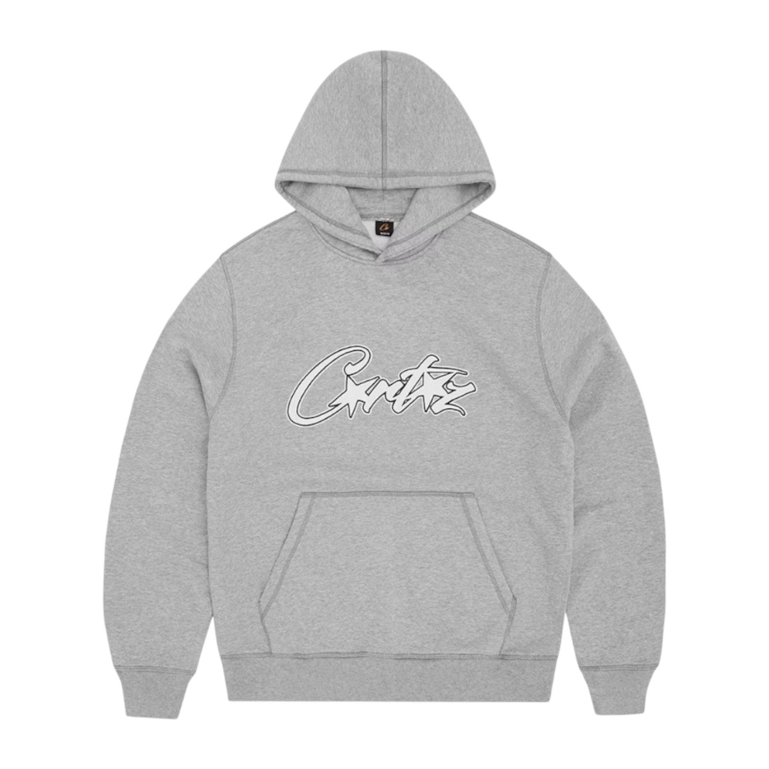 Men's Satin Allstarz Applique Hoodie Grey