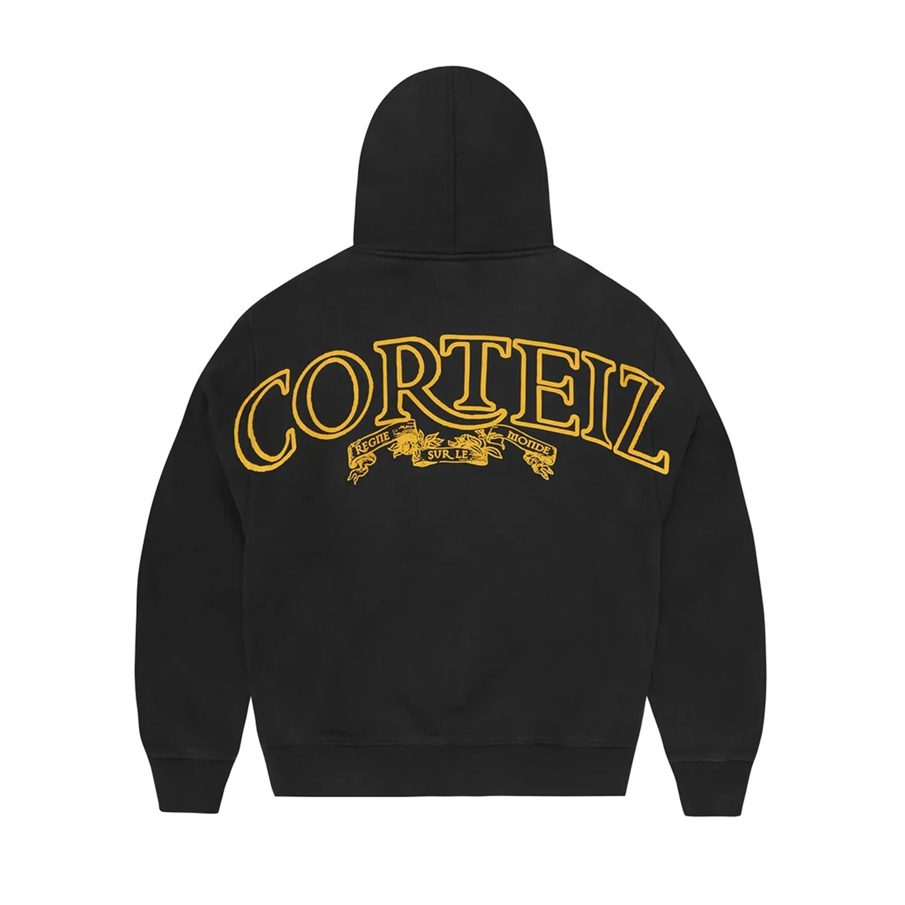 Men's Superior Royale Zip Hoodie Black Yellow
