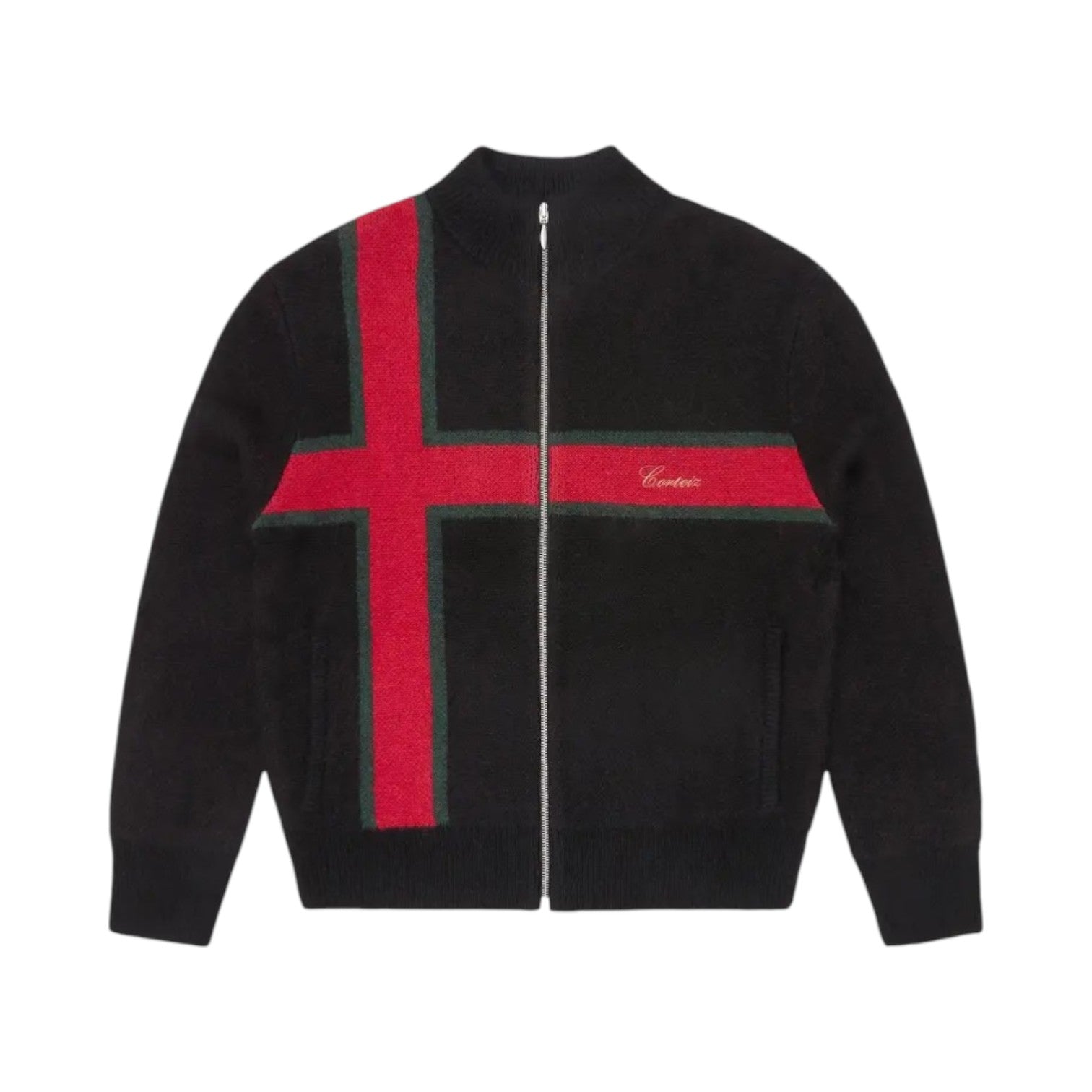 Men's Lux Knit Zip Up Black