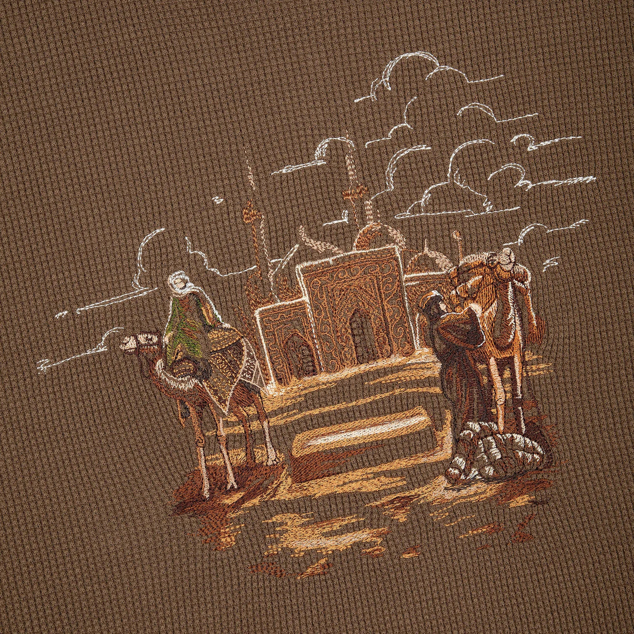 OFFCODE ARCHIVE USA Men's Aziza Waffle T-Shirt Brown