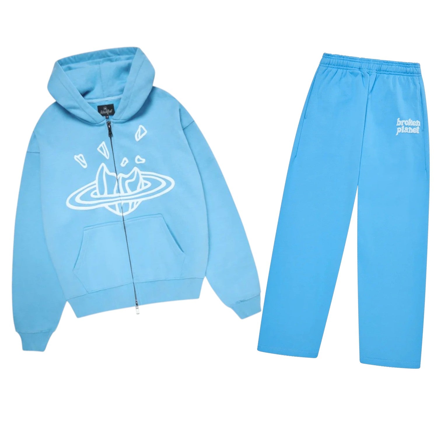 Broken Planet Light Blue Zip Up Tracksuit