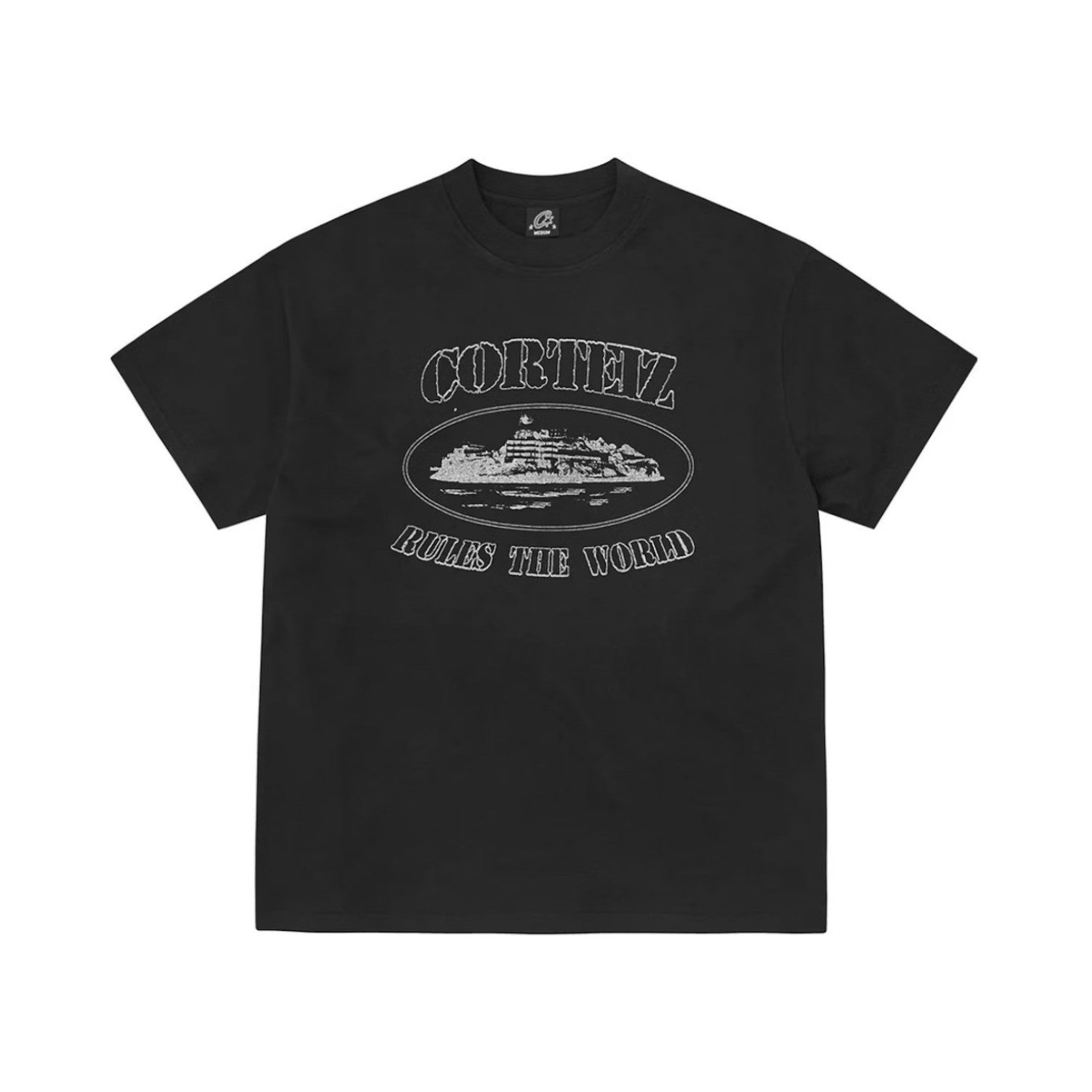 Men's Reflective Alcatraz Graphic Tee Black