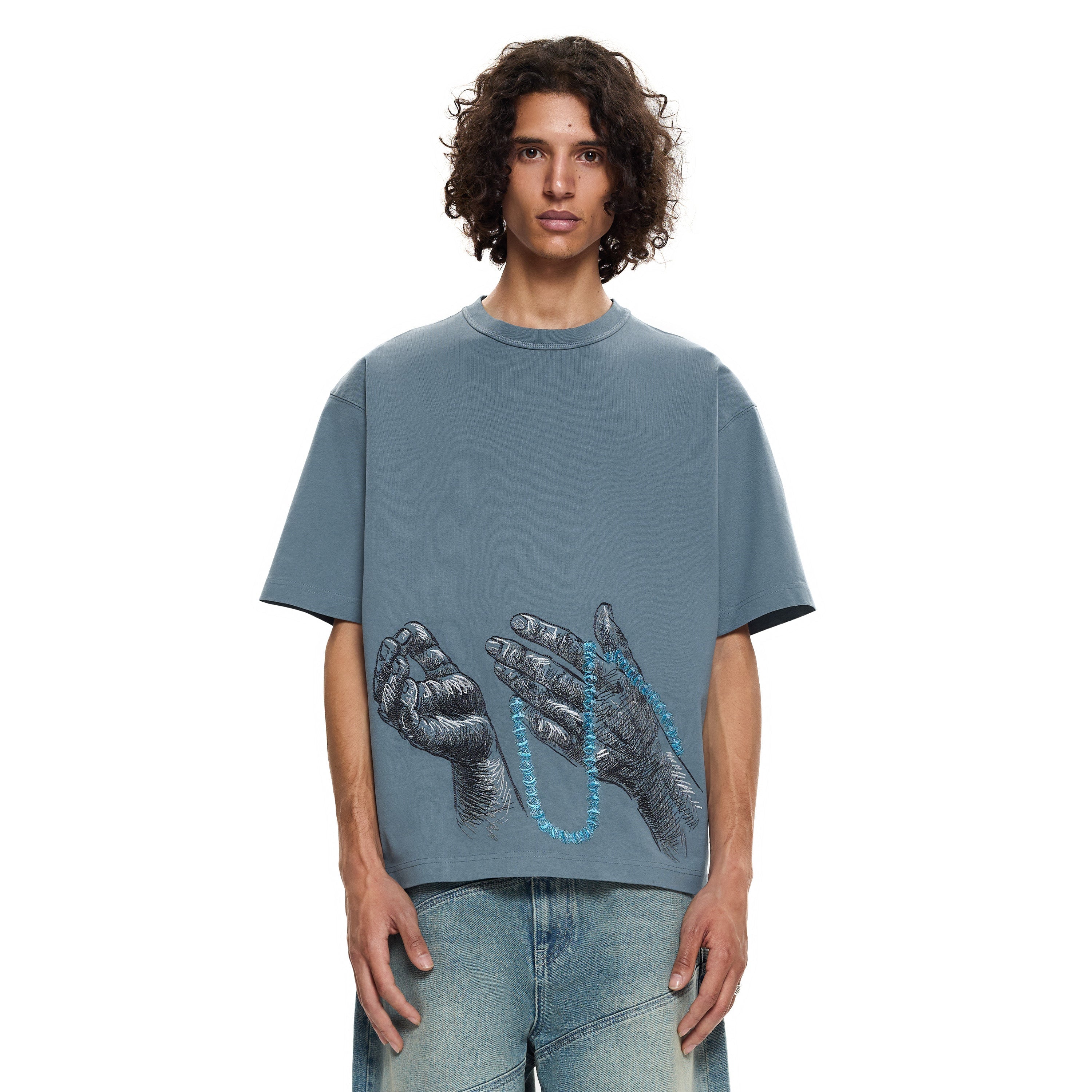 OFFCODE ARCHIVE USA Men's Yasmin V4 T-Shirt Blue