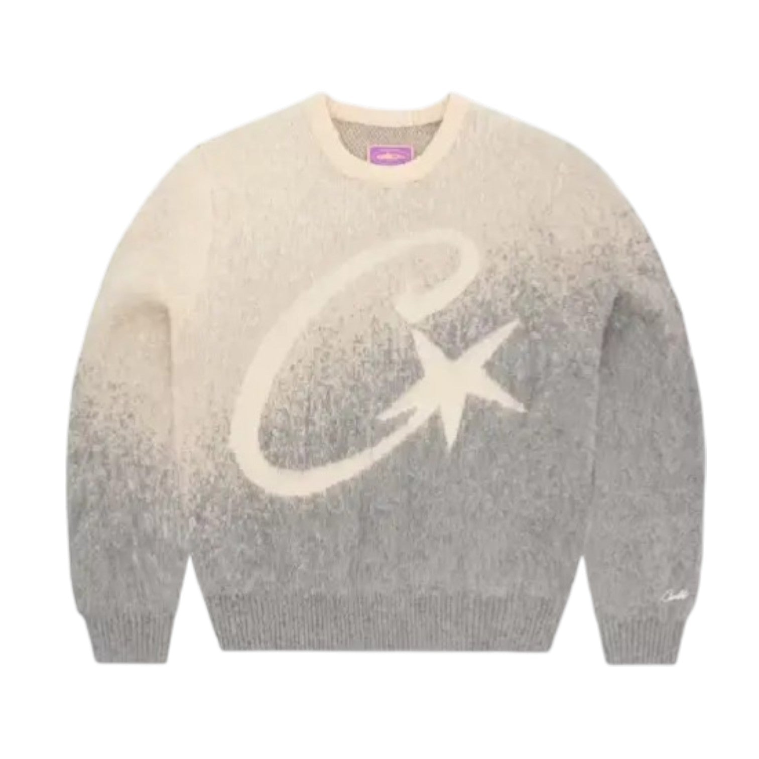 OFFCODE ARCHIVE USA Men's C Star Gradient Mohair Knit Sweatshirt Gradual Grey