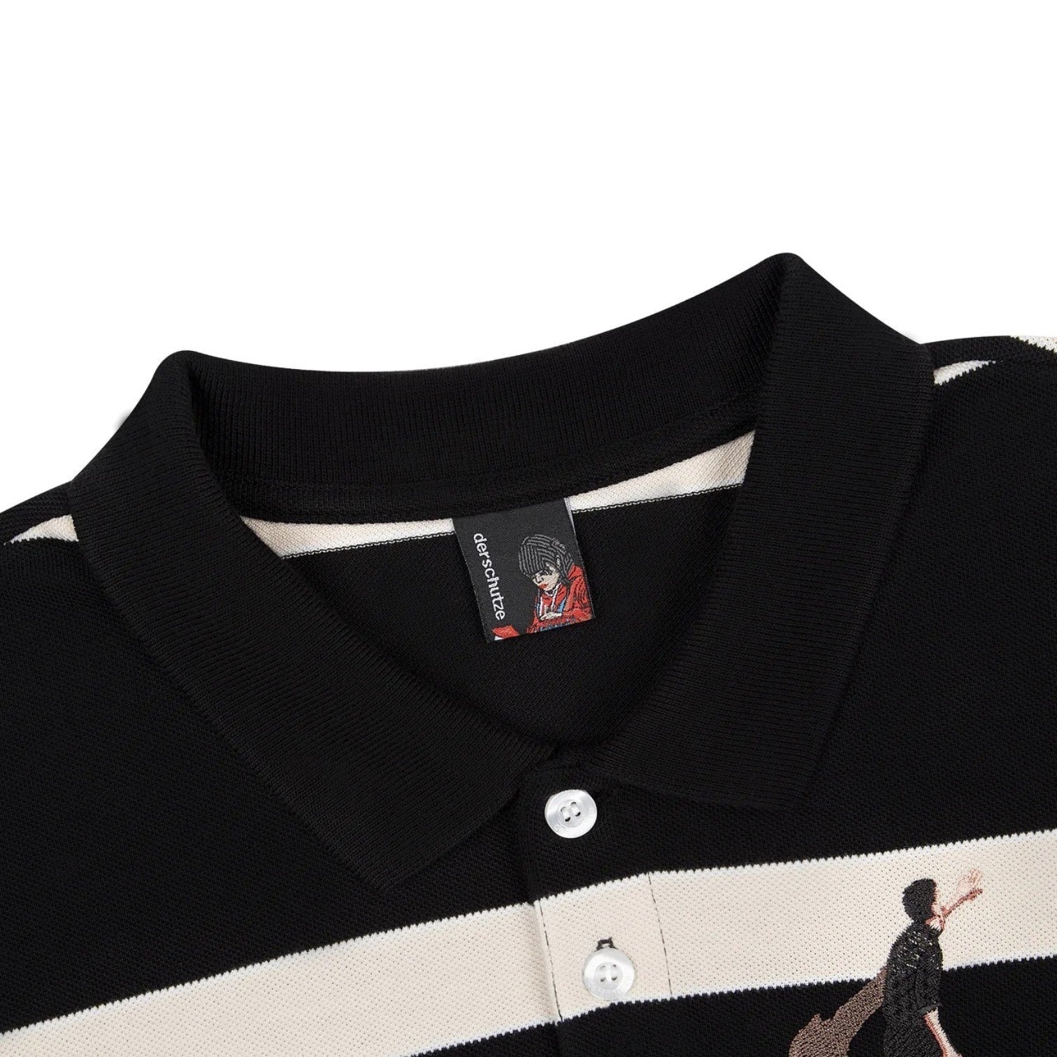 OFFCODE ARCHIVE USA Men's On Air Striped Polo T-Shirt