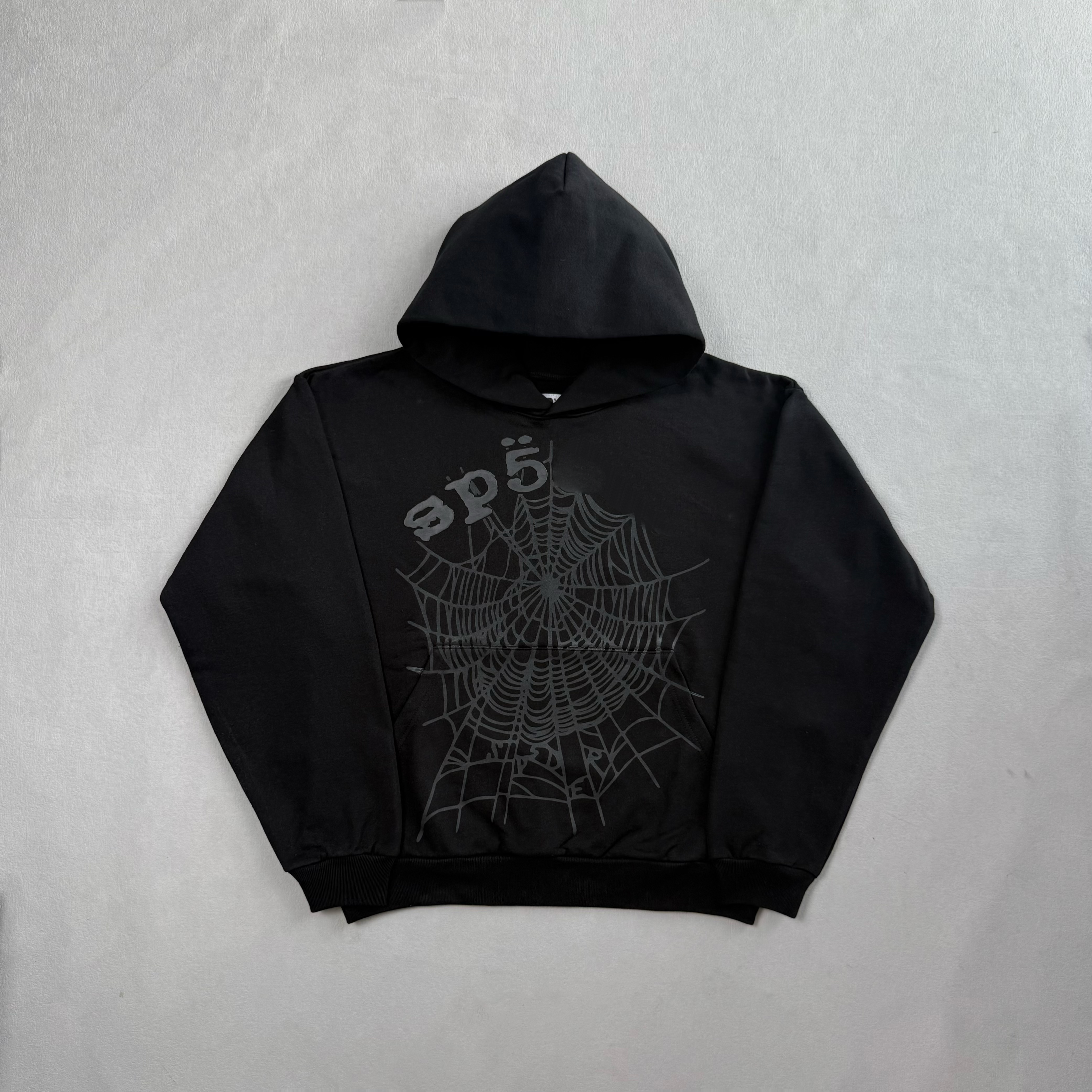 ANGEL KING HOODIE 24SS V2 BLACK 蜘蛛帽衫连帽卫衣
