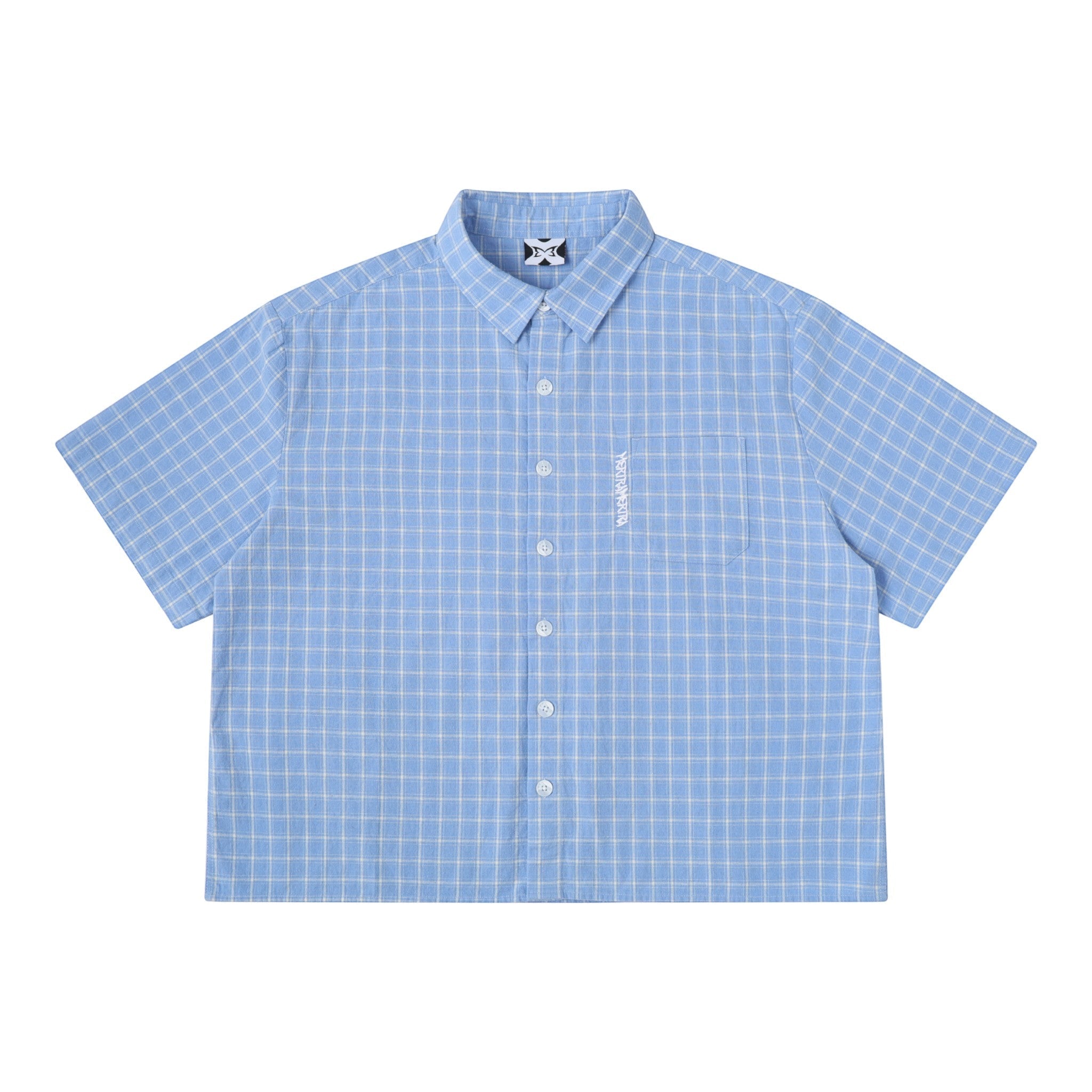OFFCODE ARCHIVE USA Men's Plaid Shirt Light Blue