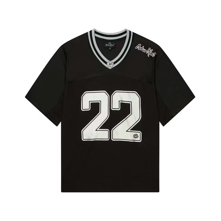 Broken Planet Football Jersey Black/Silver