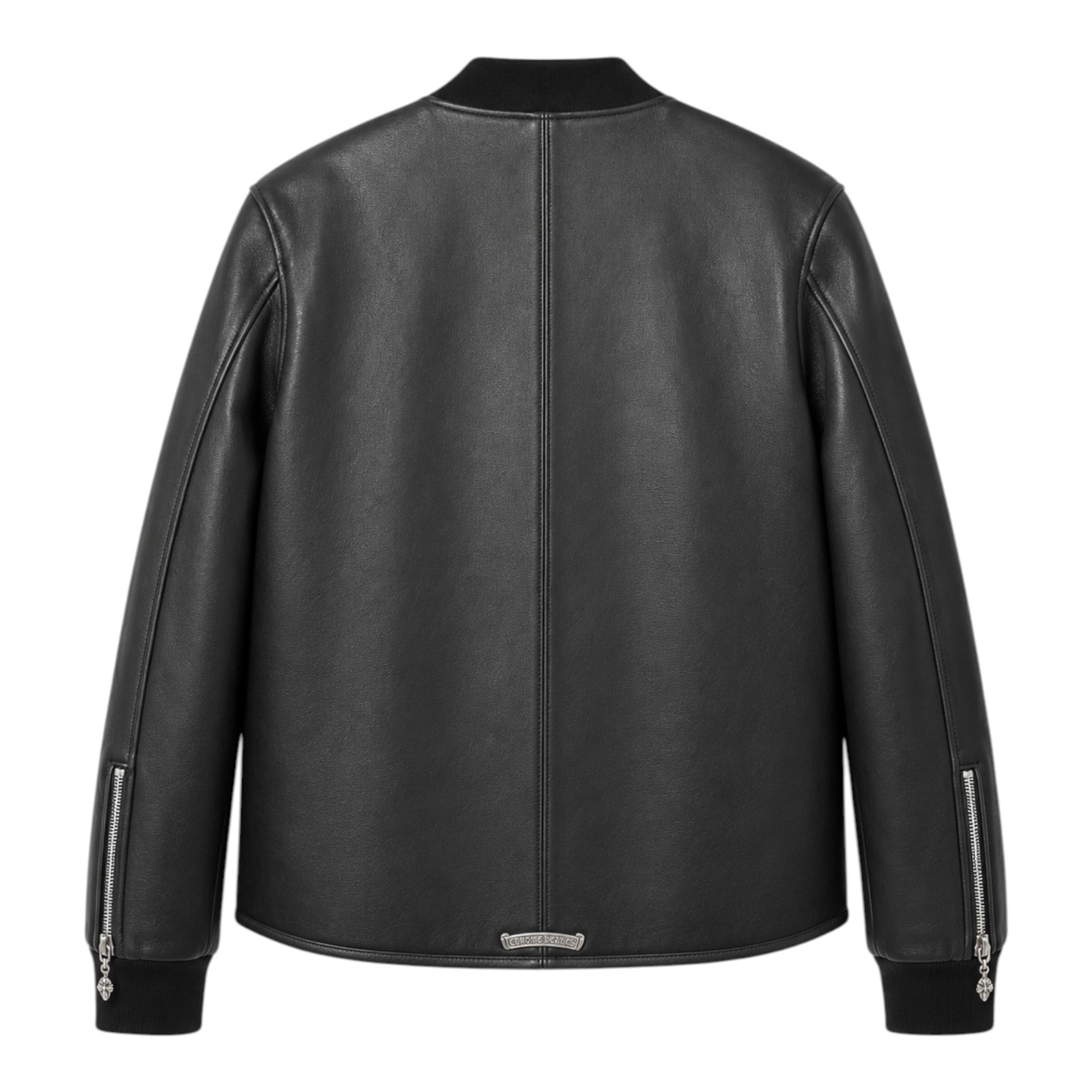 Chrome Hearts Leather Bomber Jacket