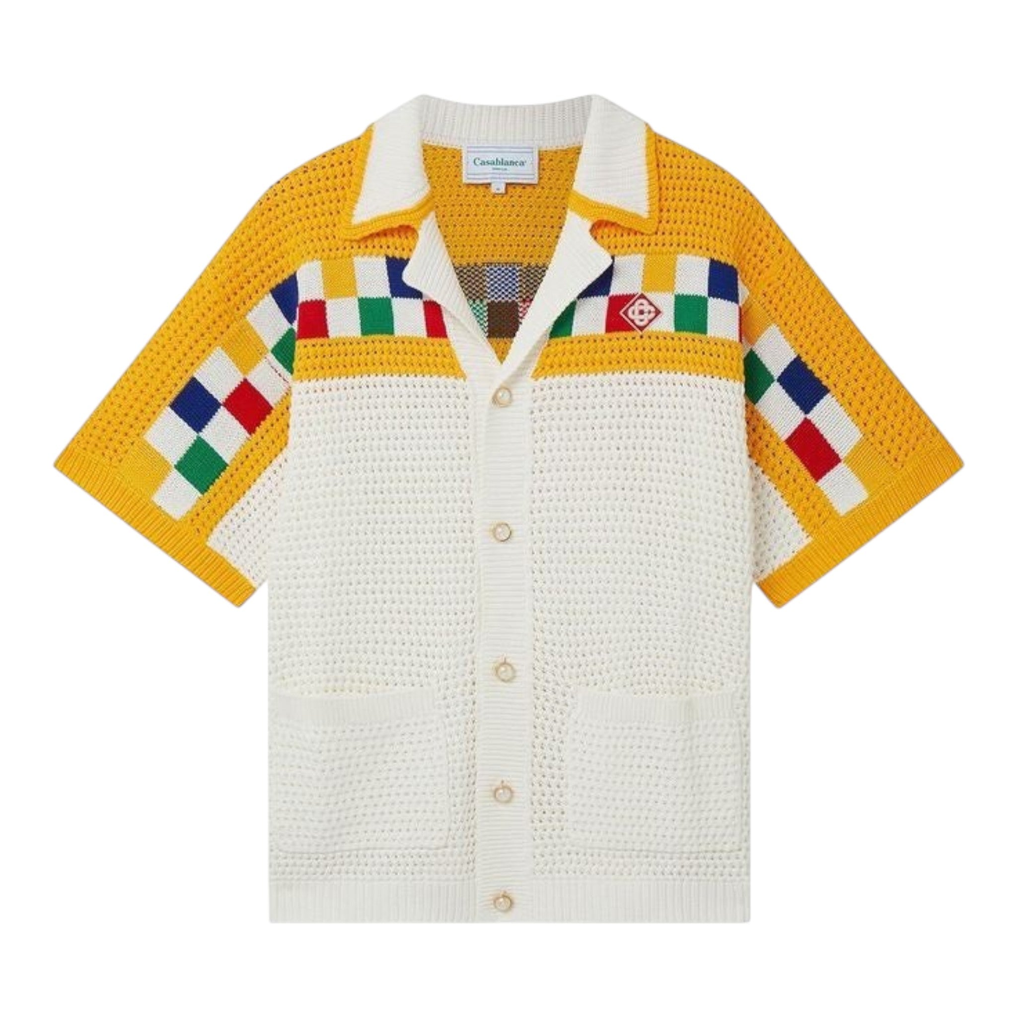 Casablanca Crochet Shirt White/Multicolor